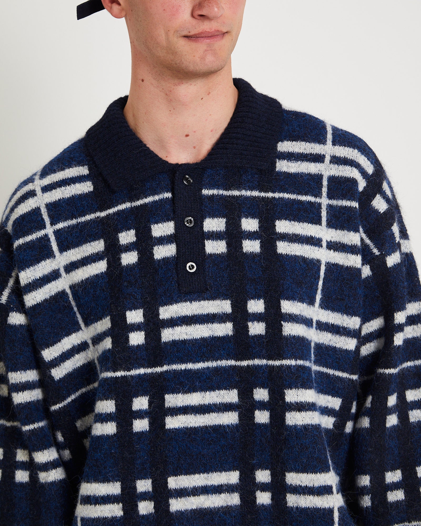 Union Knit Polo Jumper - Image 5