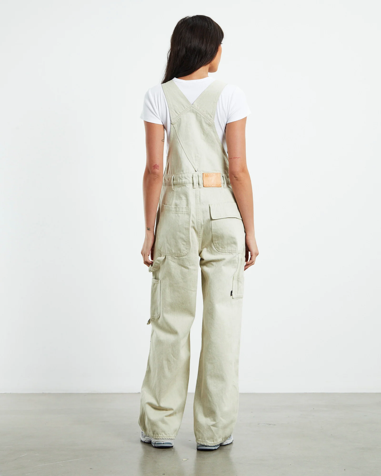 Unisex Makers Overalls Mellow Ecru - Image 2