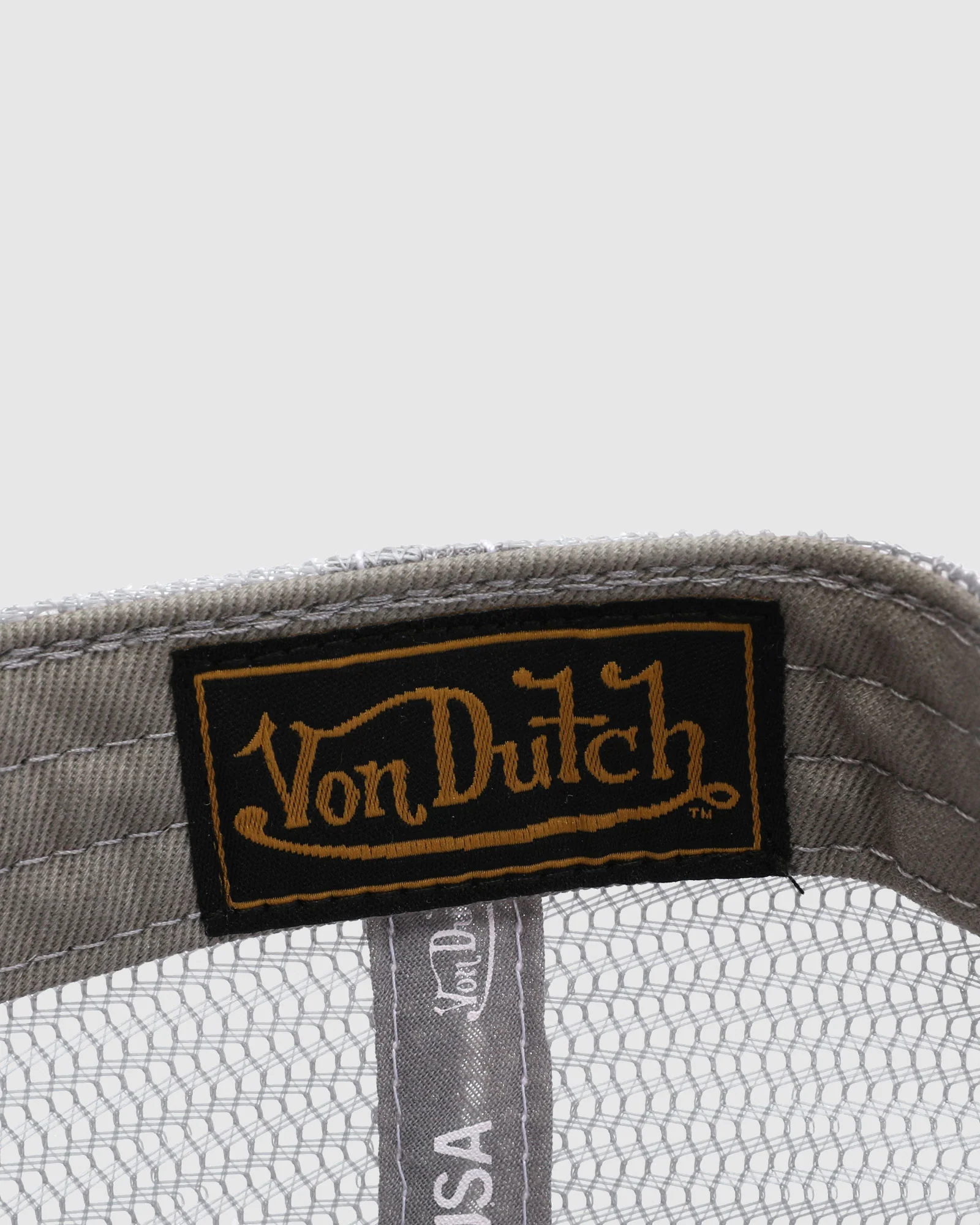 Unisex Trucker Hat Grey/White - Image 6