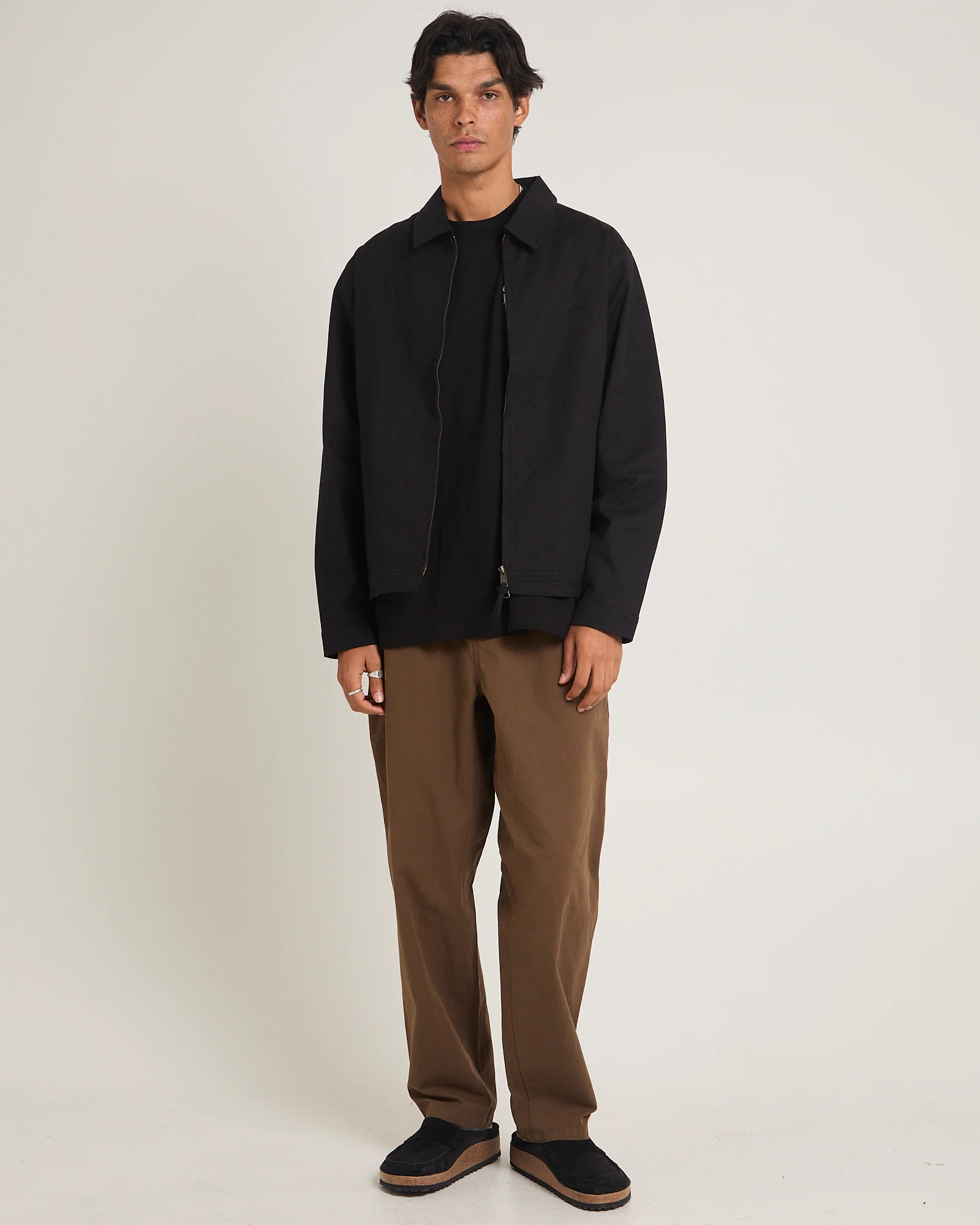 Unlined Canvas Zip Jacket - Image 3
