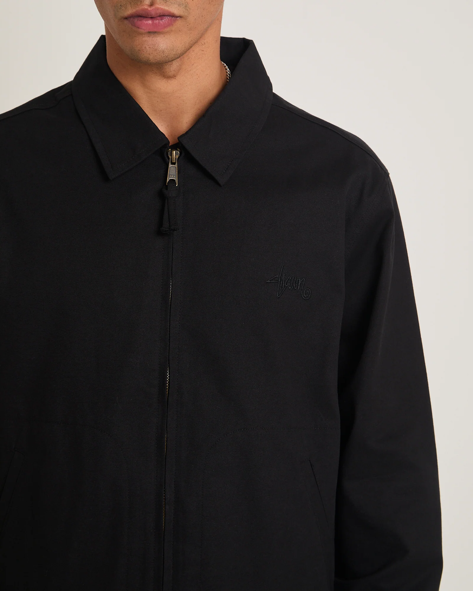 Unlined Canvas Zip Jacket - Image 5