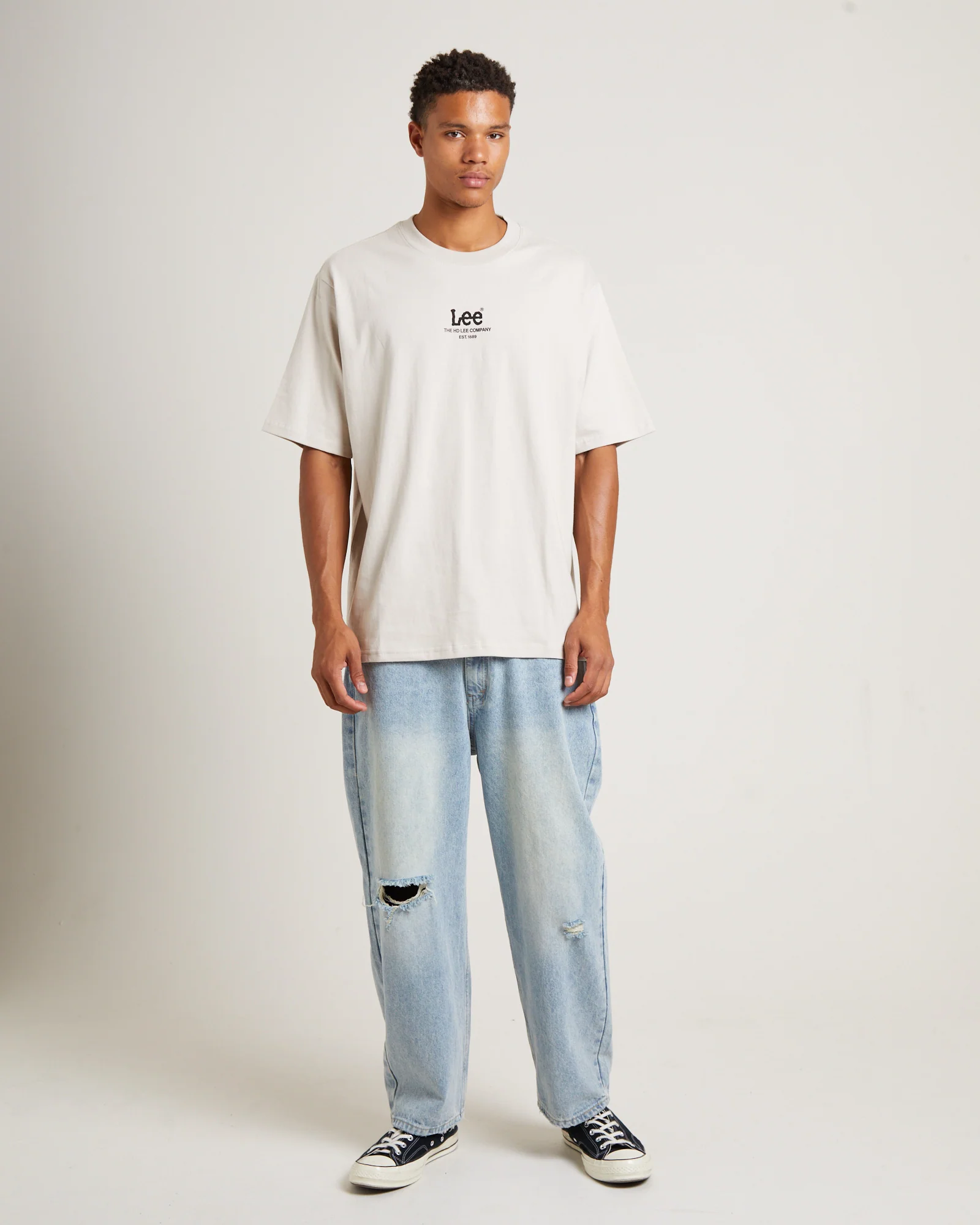 Utility Baggy T-Shirt in Pavement Grey - Image 3
