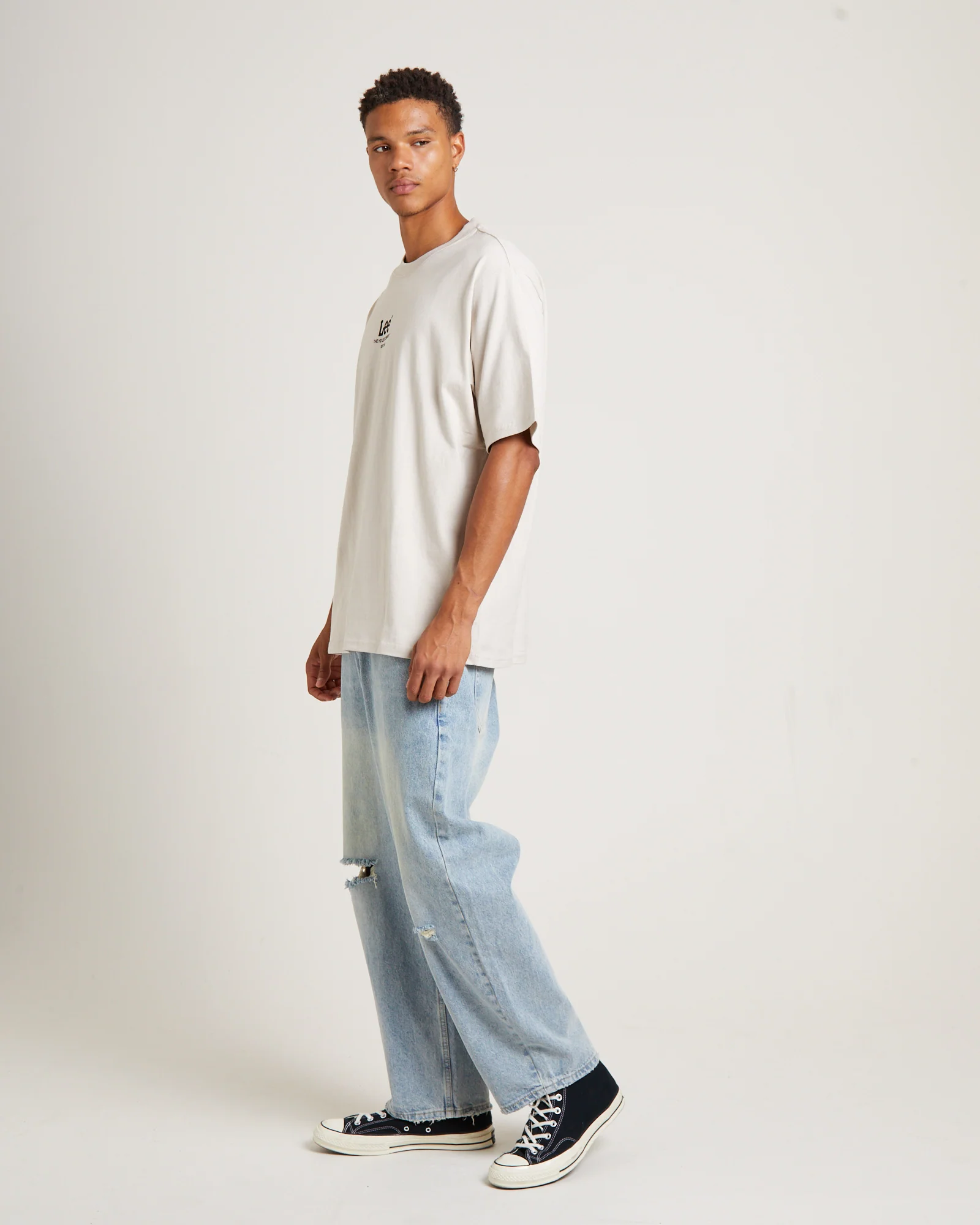 Utility Baggy T-Shirt in Pavement Grey - Image 4