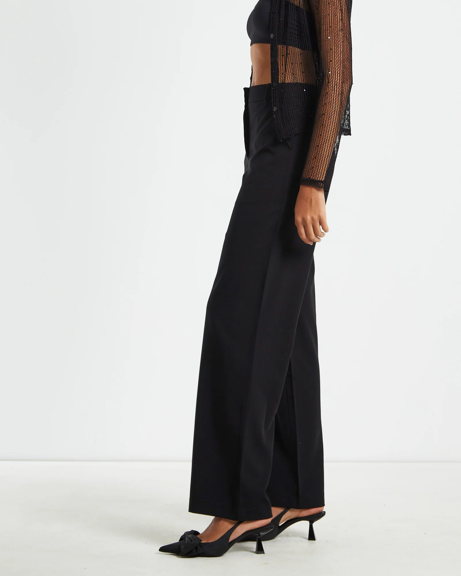 Valerie Straight Leg Suit Pants in Black - Image 4