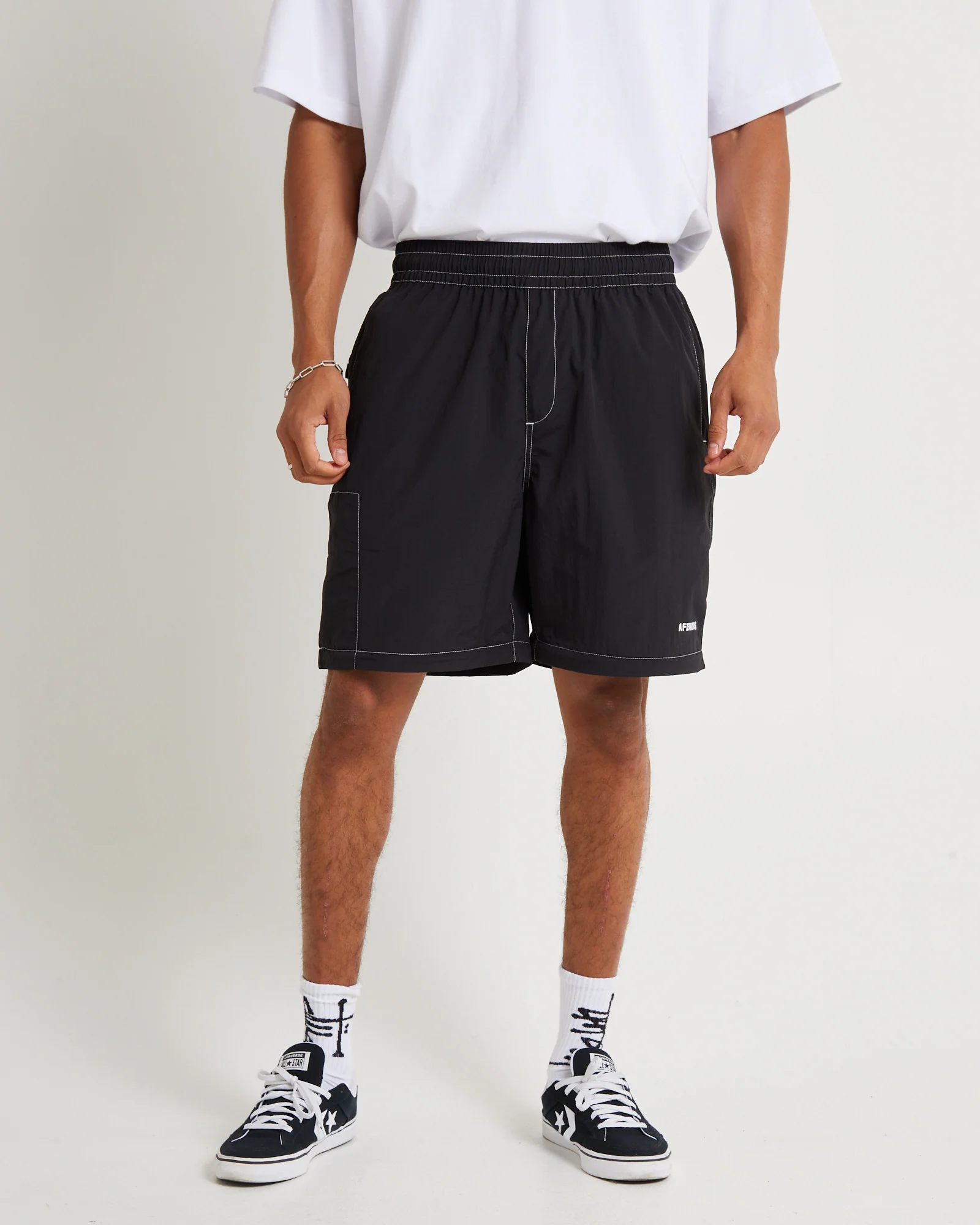 Valley Recycled Zip Off Spray Pants Black - Image 2