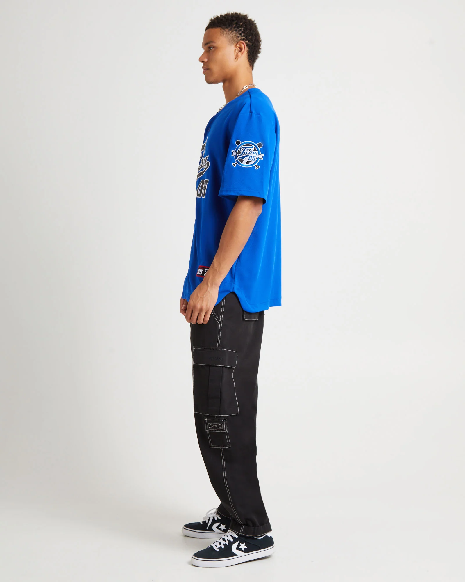 Varsity Baseball Jersey Blue - Image 3