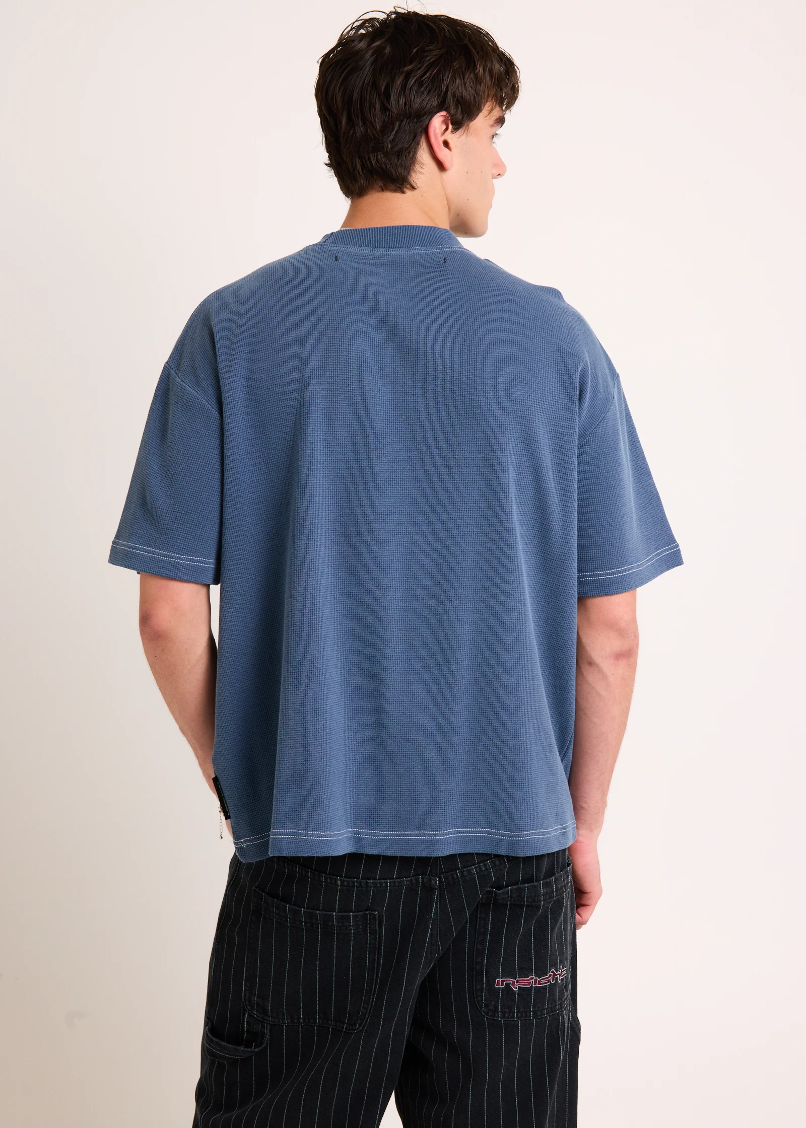 Varsity Waffle Crop T-Shirt - Image 2