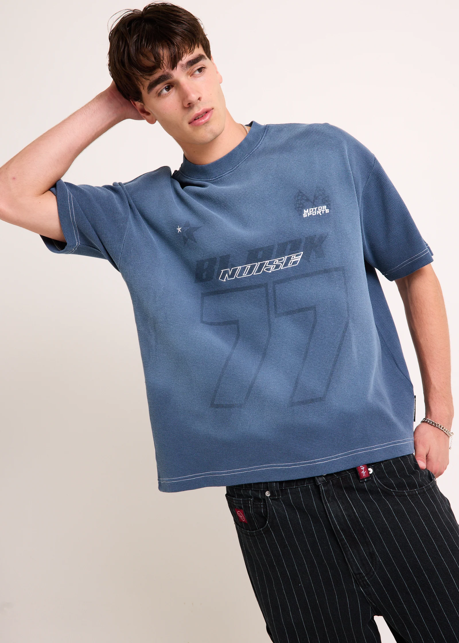 Varsity Waffle Crop T-Shirt - Image 4