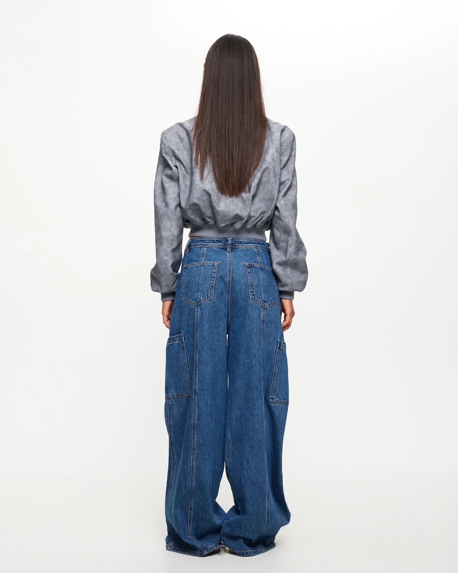 Veneda Baggy Denim Jeans in Bue - Image 2