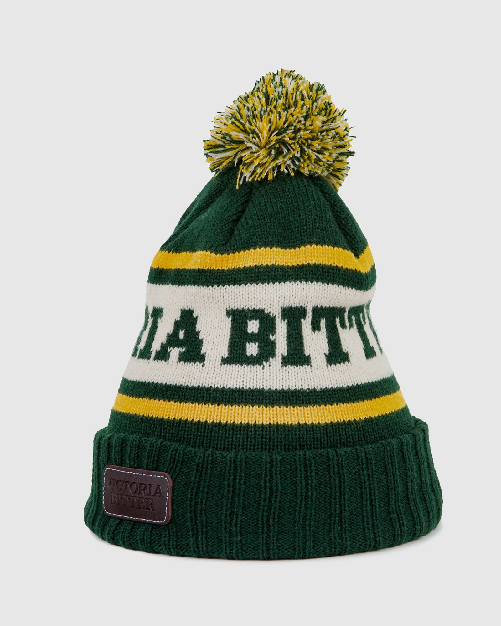 Victoria Bitter Leather Patch Leroy Beanie - Image 2