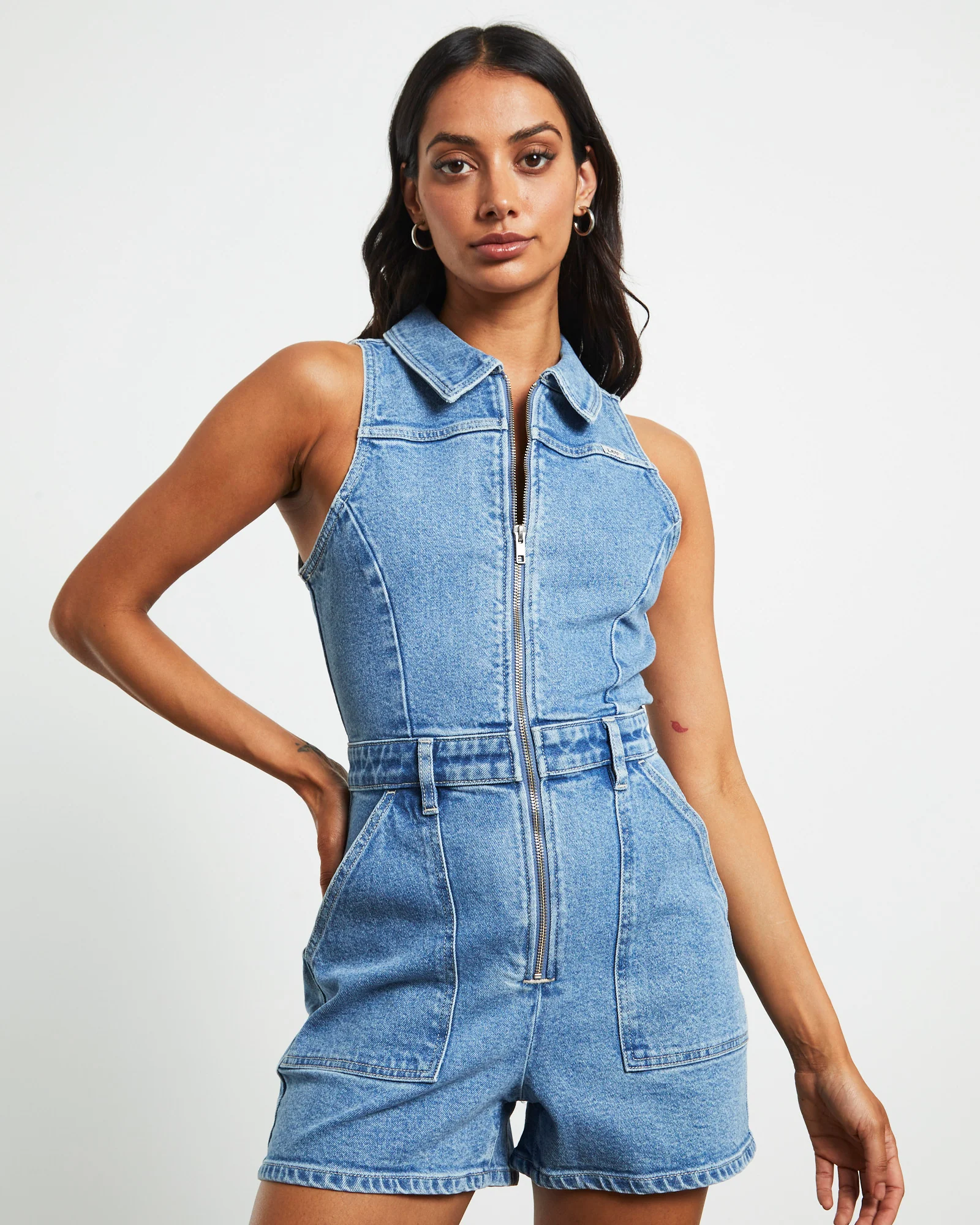 Victoria Romper in Manifesto Blue - Image 6