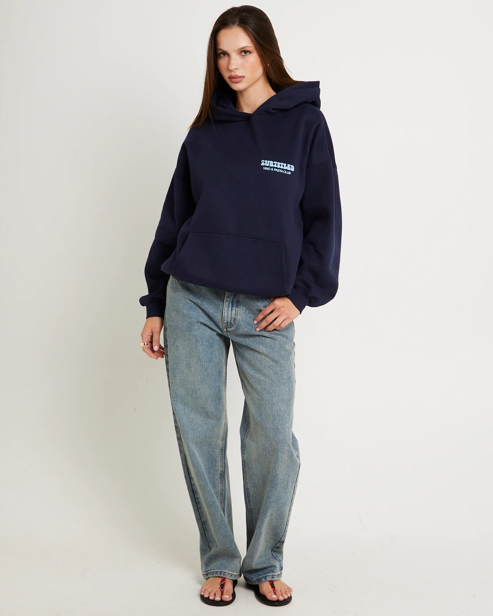 Vino & Pasta Oversized Hoodie - Image 3