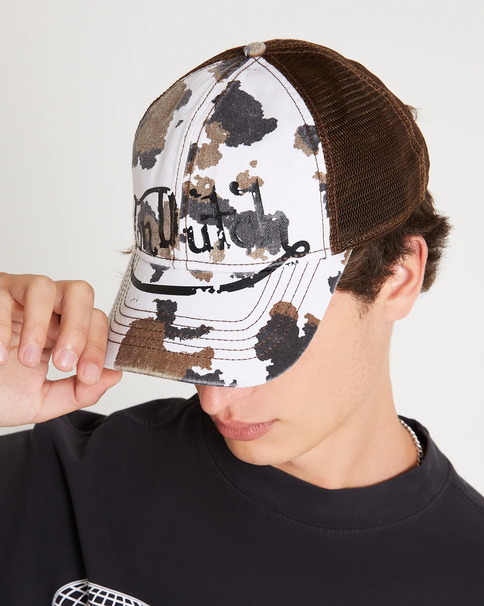 Vintage Cow Twill Trucker Hat - Image 2