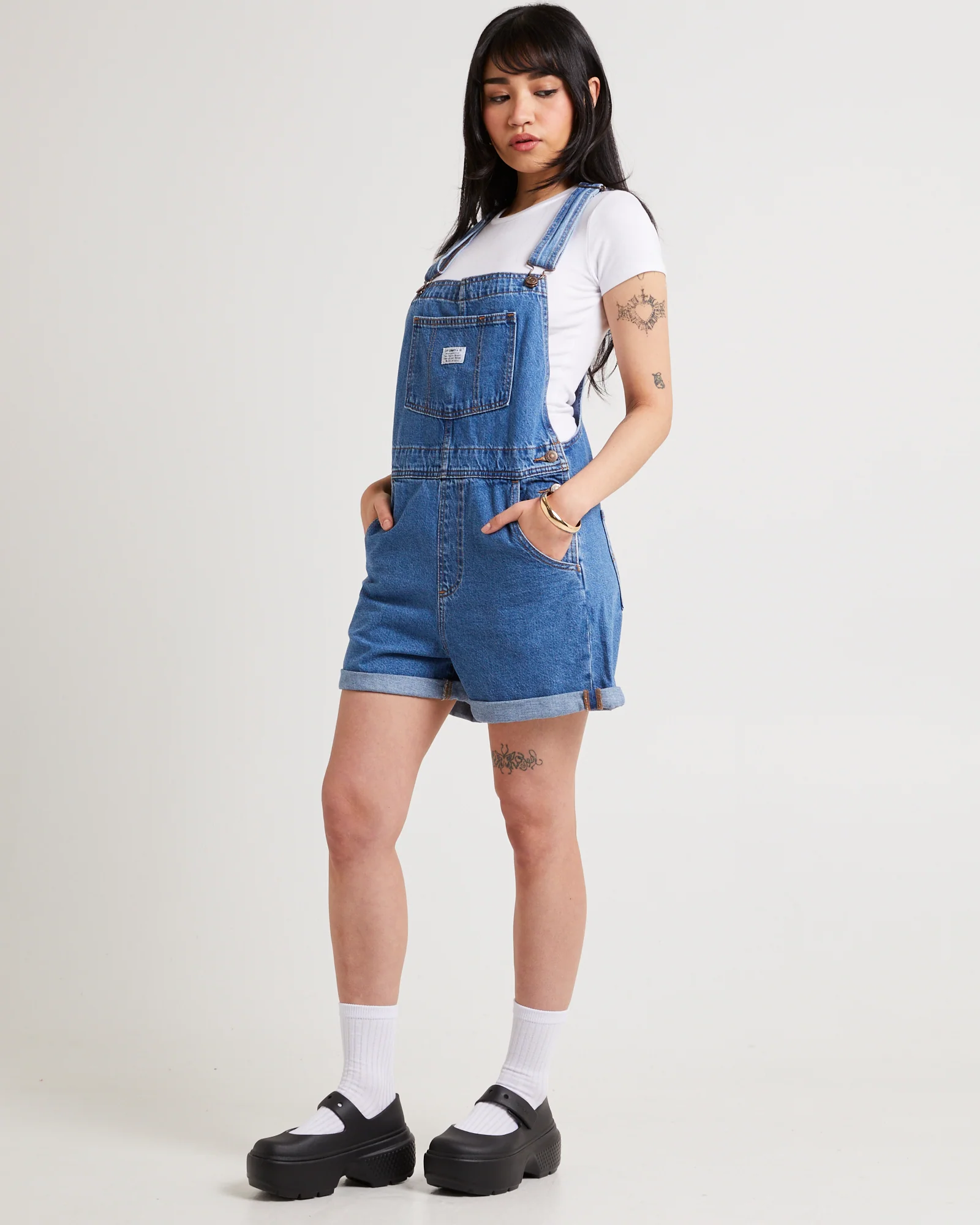 Vintage Denim Shortall - Image 4