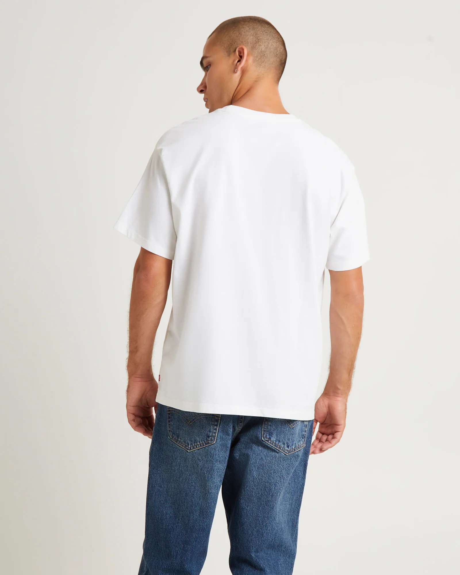 Vintage Fit Graphic T-Shirt White - Image 2