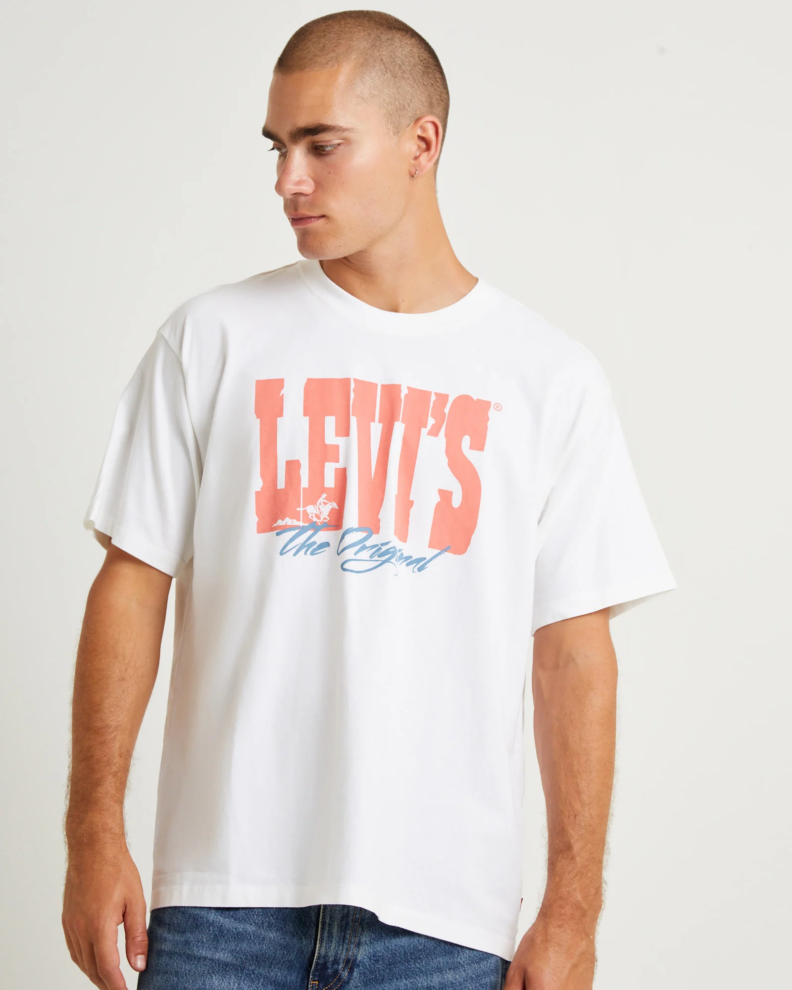 Vintage Fit Graphic T-Shirt White - Image 5