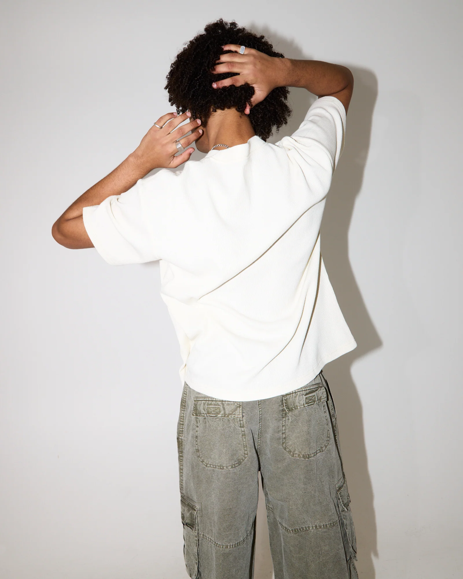 Waffle Crop T-Shirt - Image 2