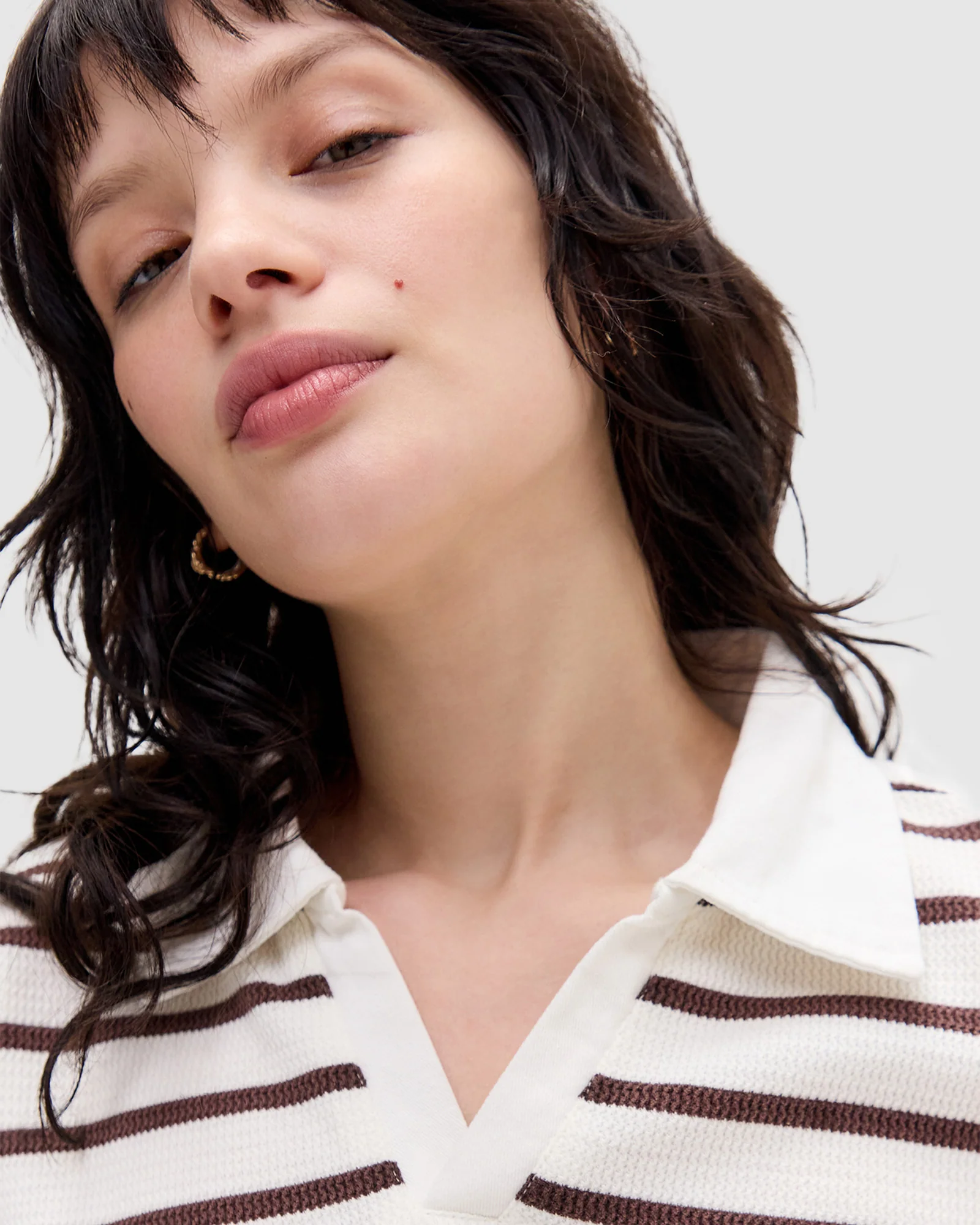 Waffle Shrunken Stripe Rugby Shirt - Image 4