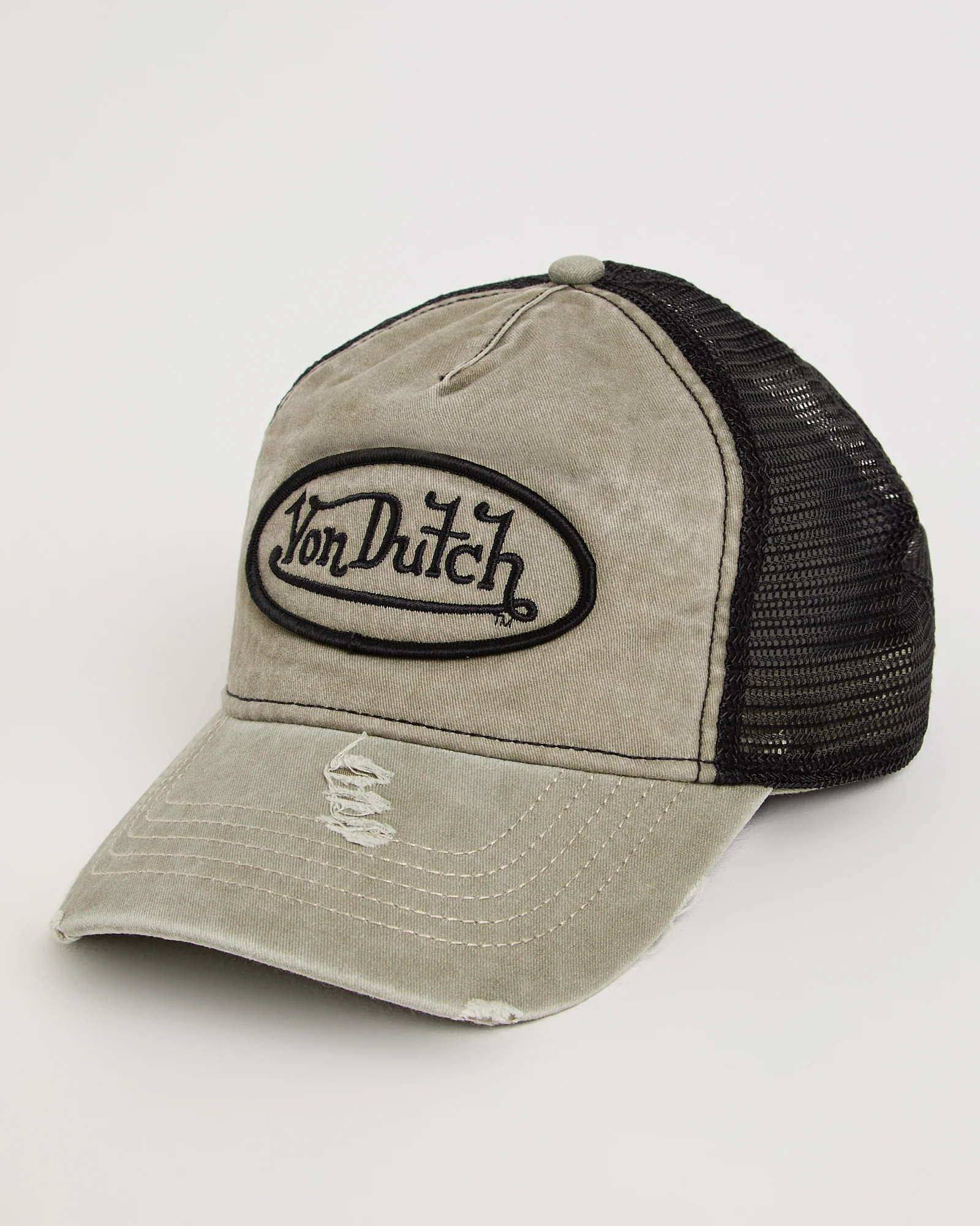 Washed Unstructured Trucker Snapback Cap - Image 2