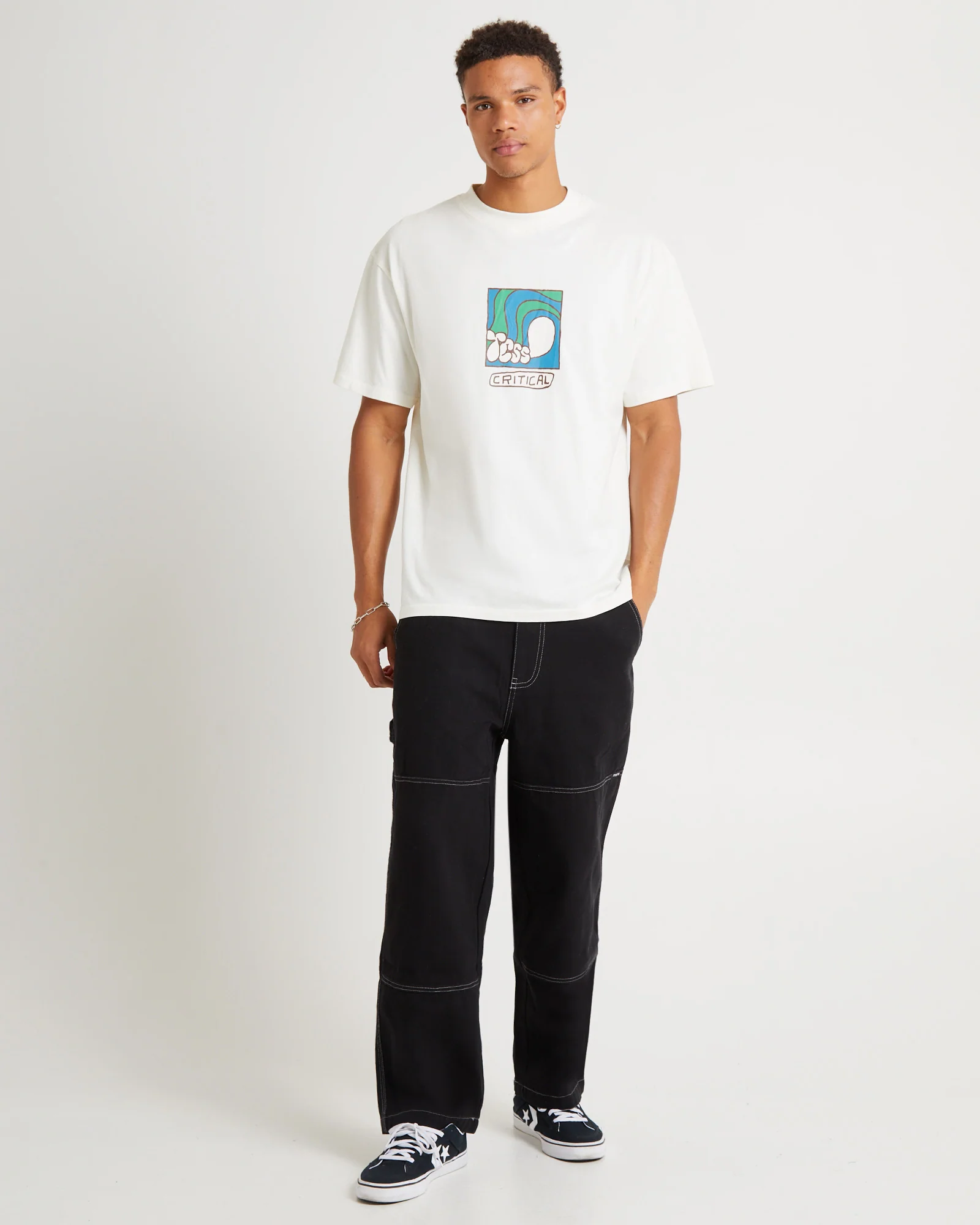 Washroom Short Sleeve T-Shirt Vintage White - Image 3