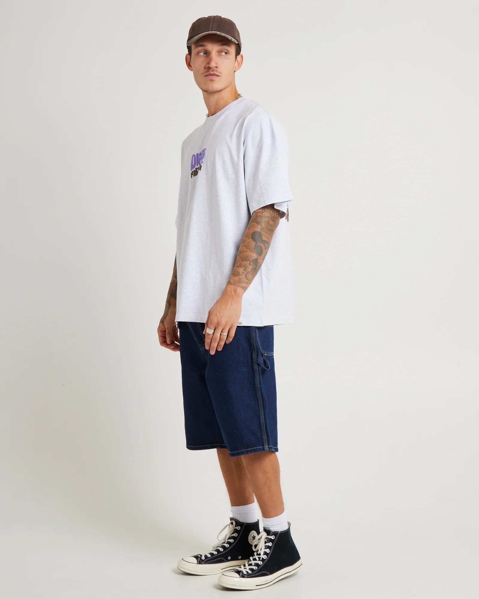 Well Done 330 T-Shirt Ash Grey - Image 4
