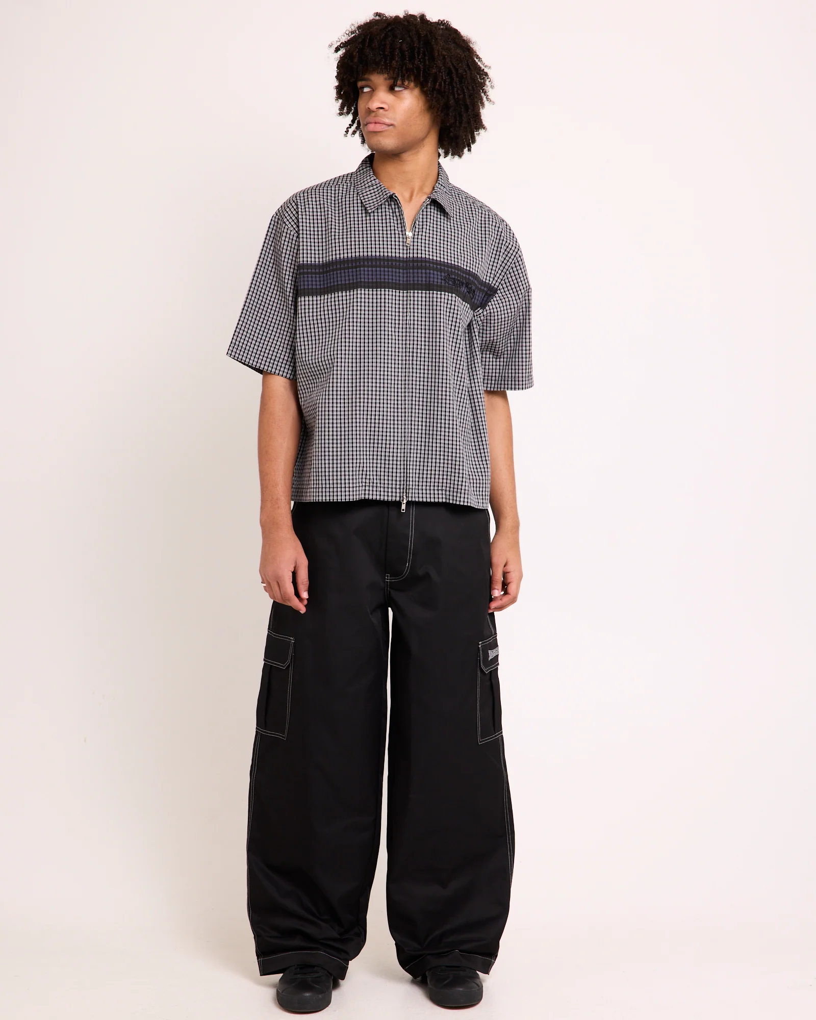 Wilson Print Short Sleeve Zip Shirt - Image 3