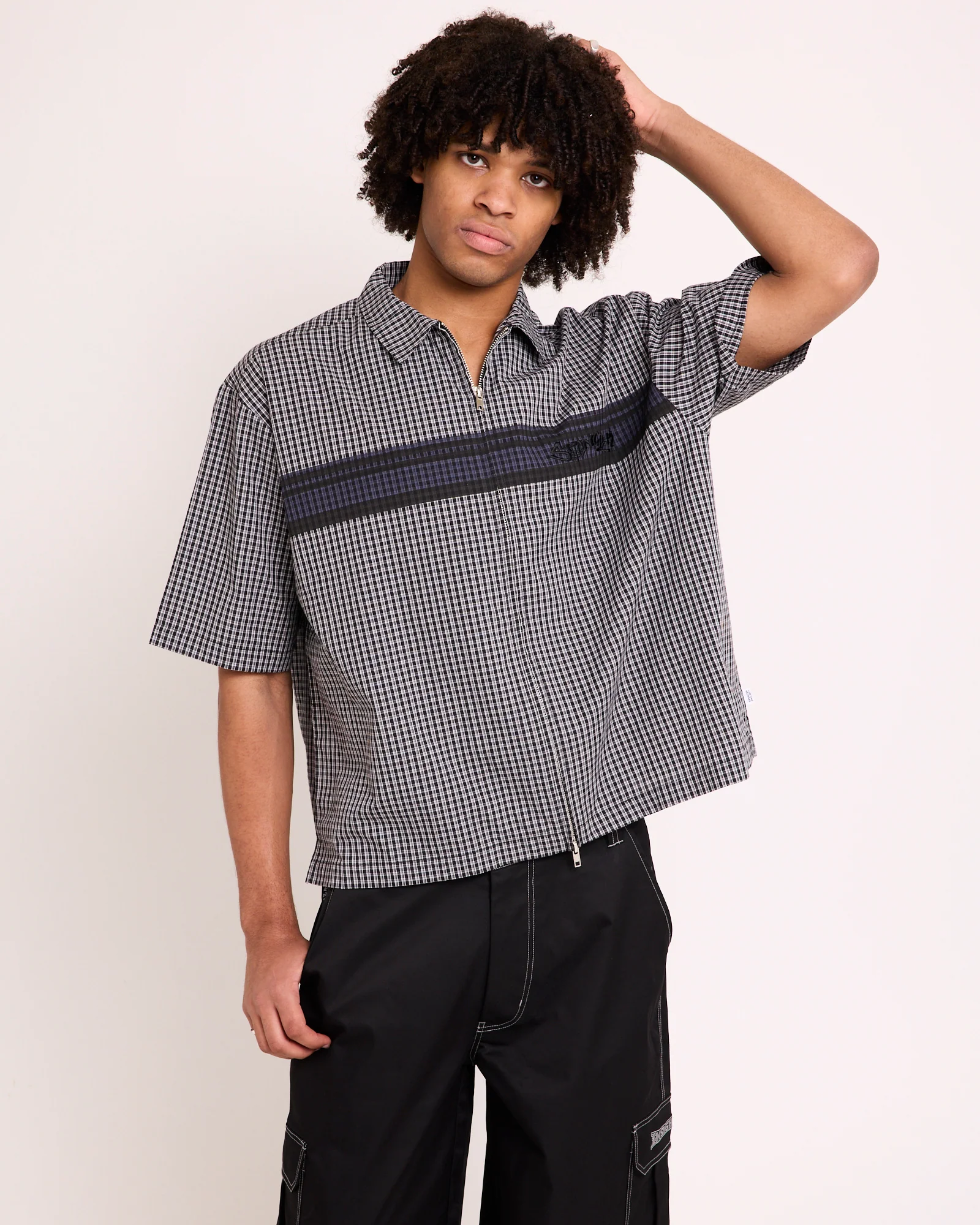 Wilson Print Short Sleeve Zip Shirt - Image 5