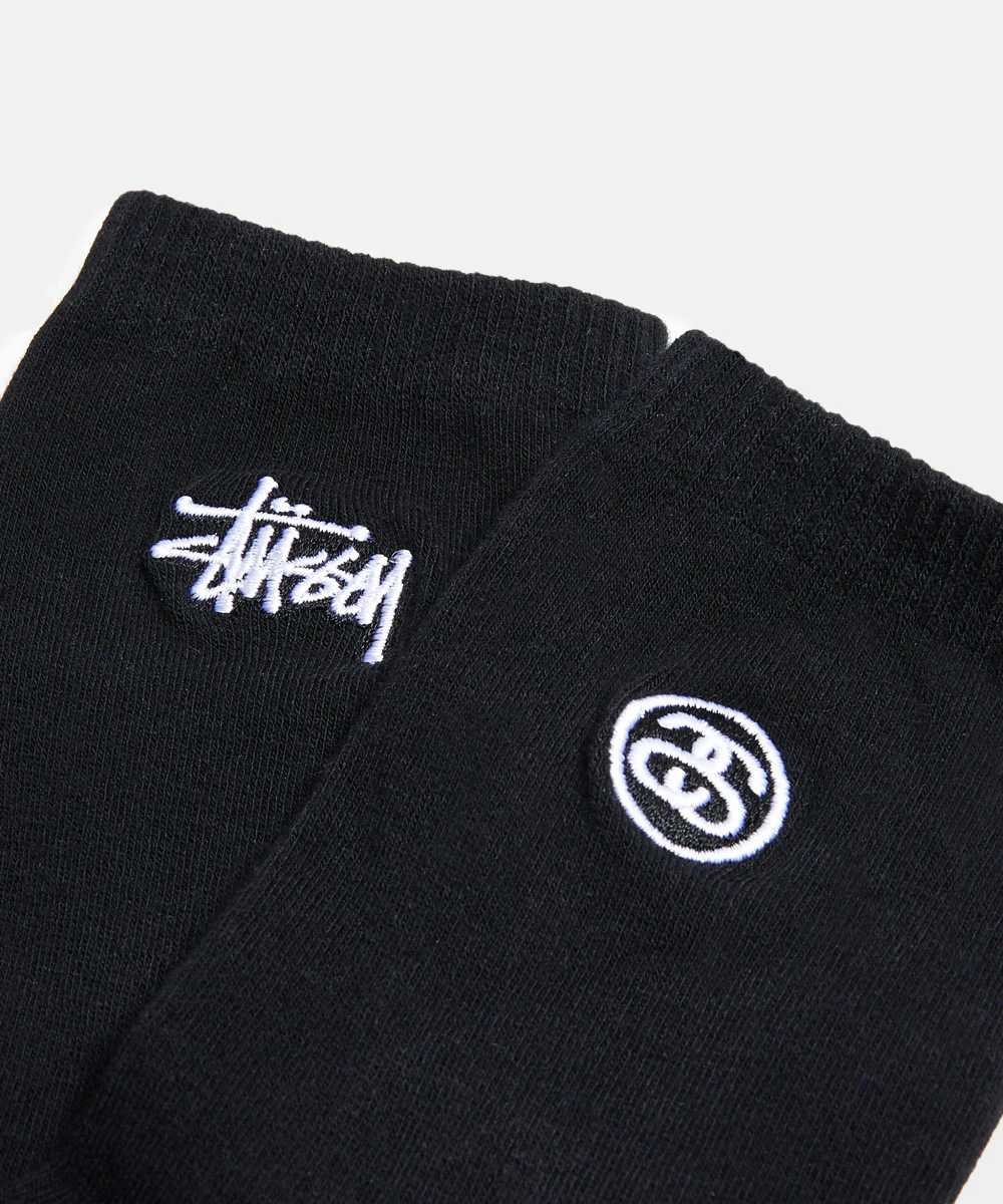 Womens Graffiti Crew Sock 3 Pack Black - Image 2