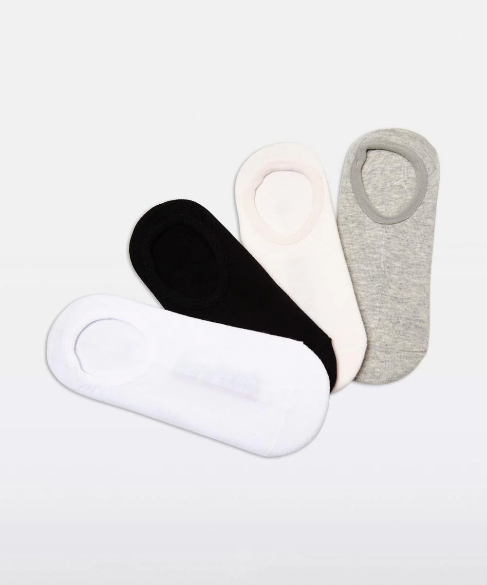 Womens No Show Socks 4 Pack - Image 2