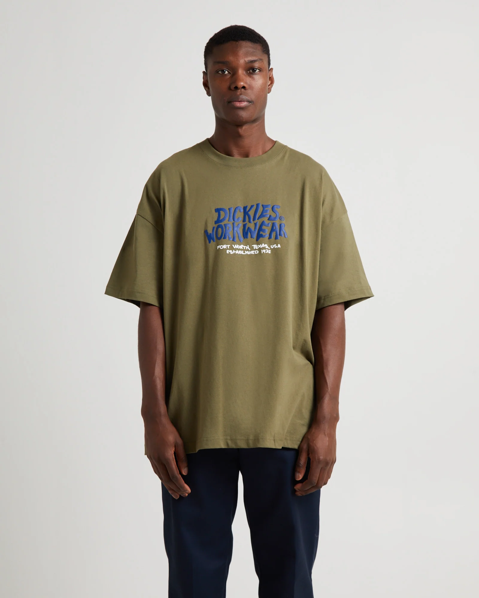 Work 330 Short Sleeve T-Shirt Dark Khaki - Image 3