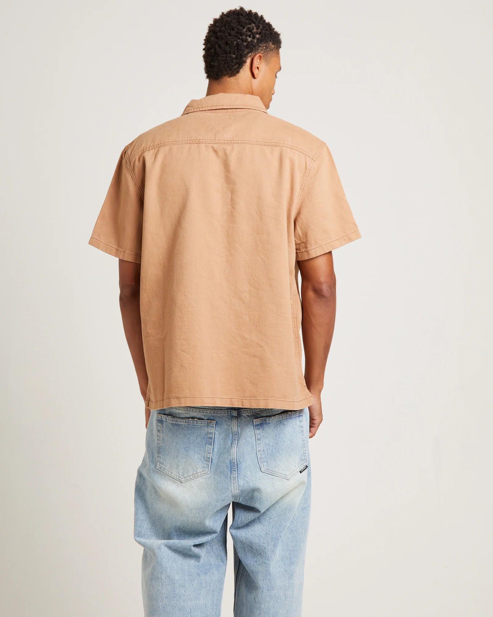 Workgear Denim Shirt in Almond - Image 2
