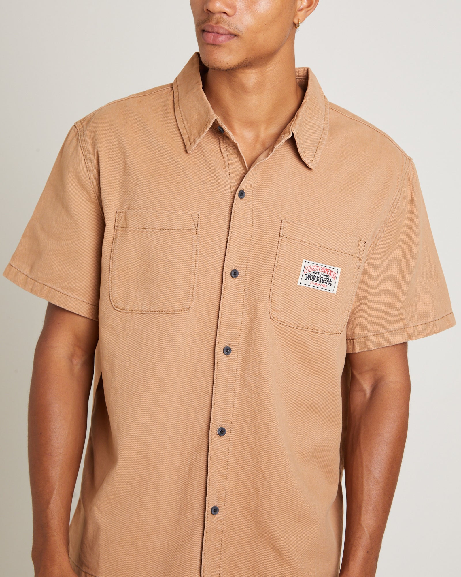 Workgear Denim Shirt in Almond - Image 5