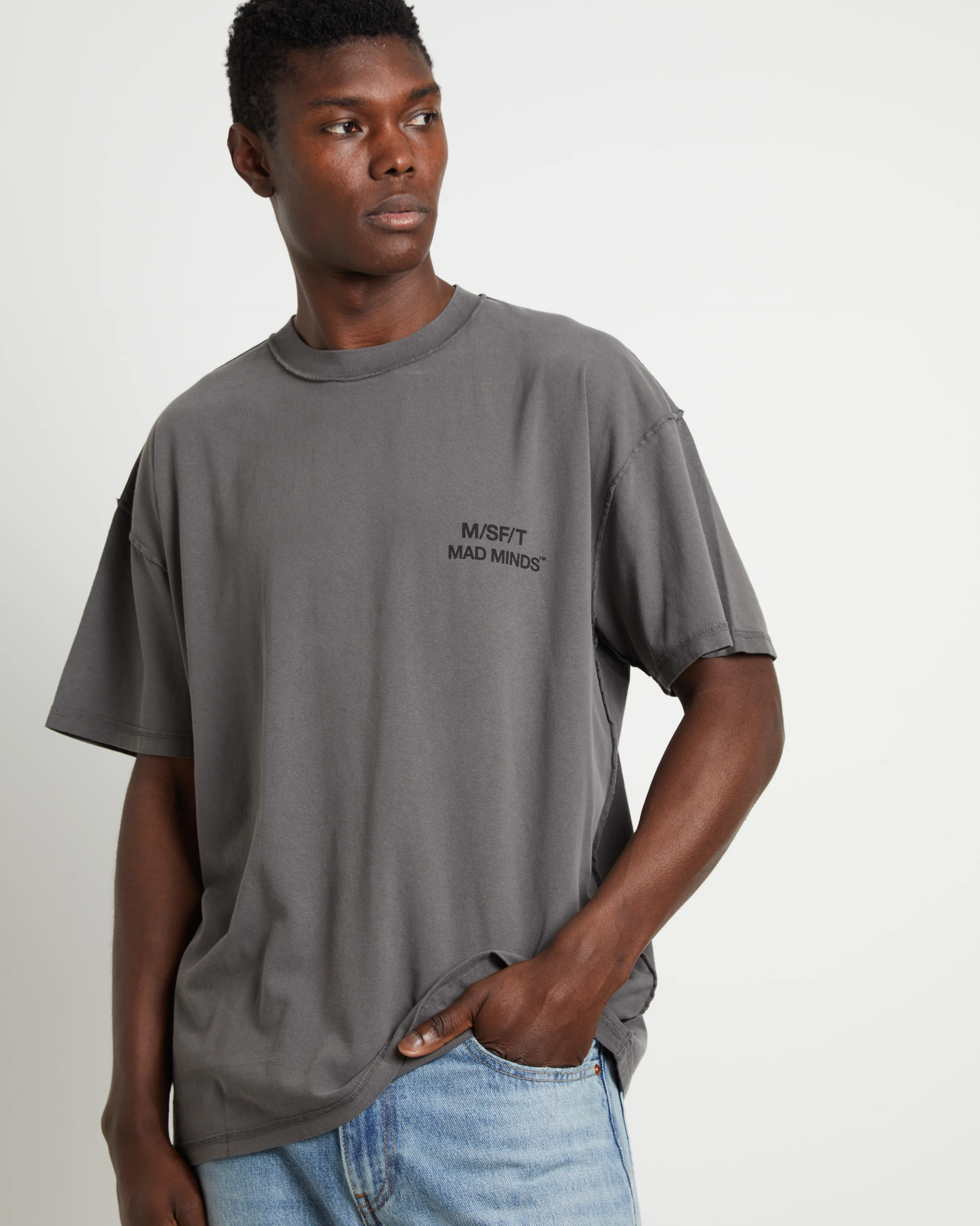 Worner Reverse short Sleeve T-Shirt in Black - Image 5