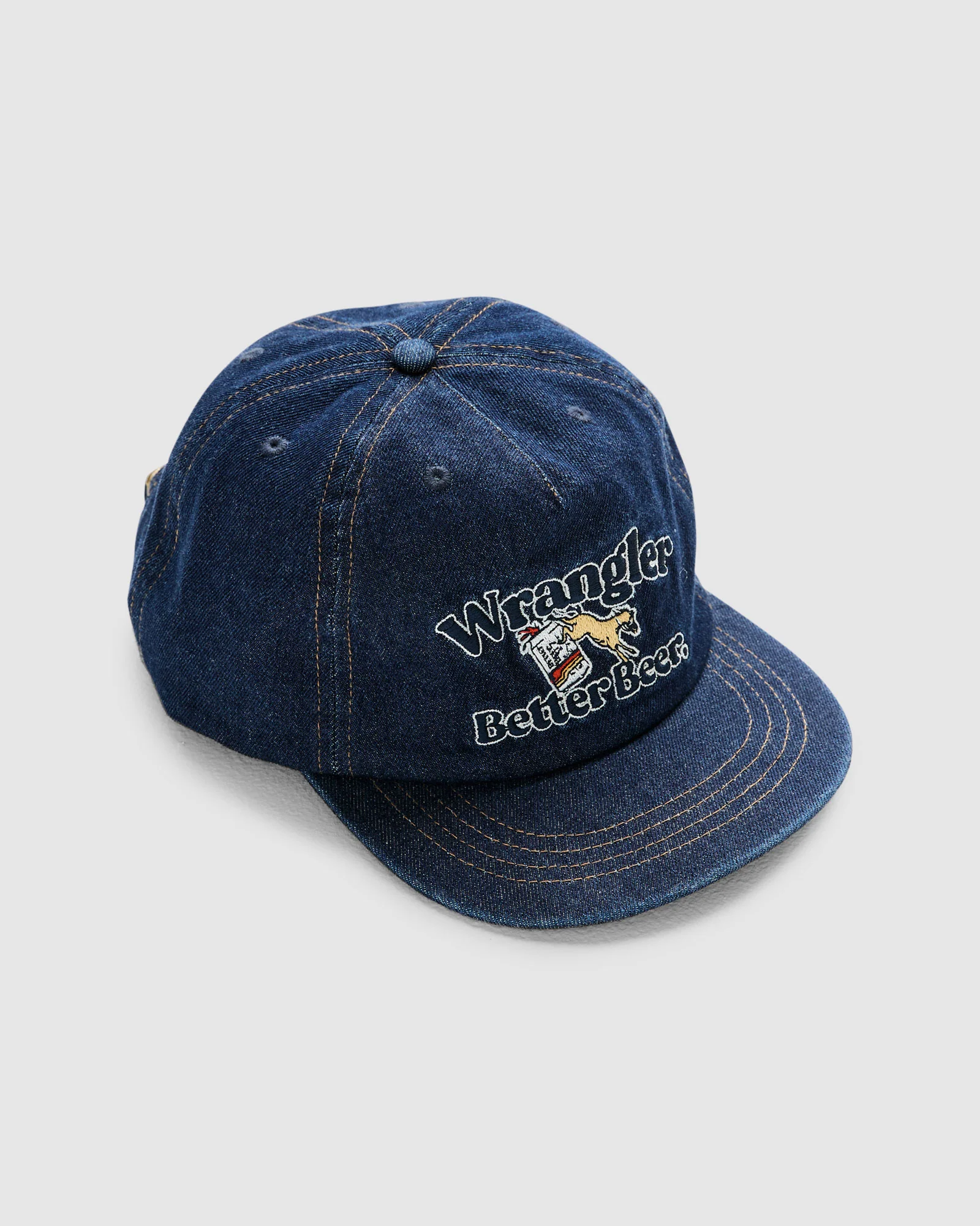 Wrangler x Better Beer Kicked Denim Cap - Image 2