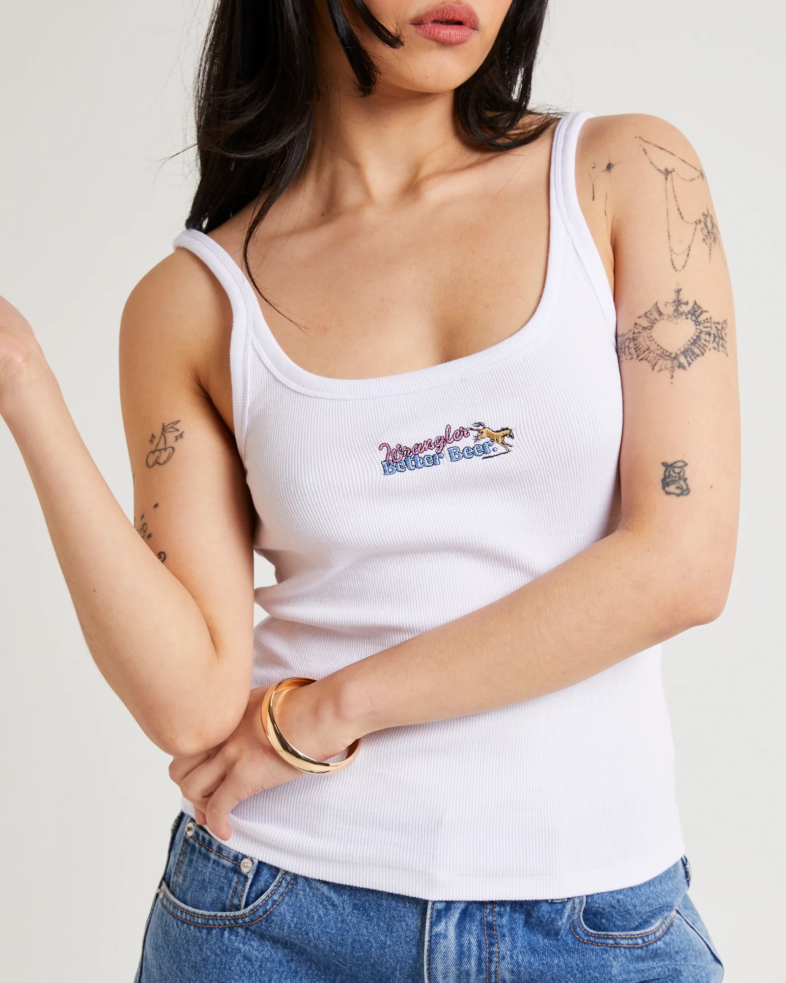 Wrangler x Better Beer Kicked Staple Rib Cami - Image 2