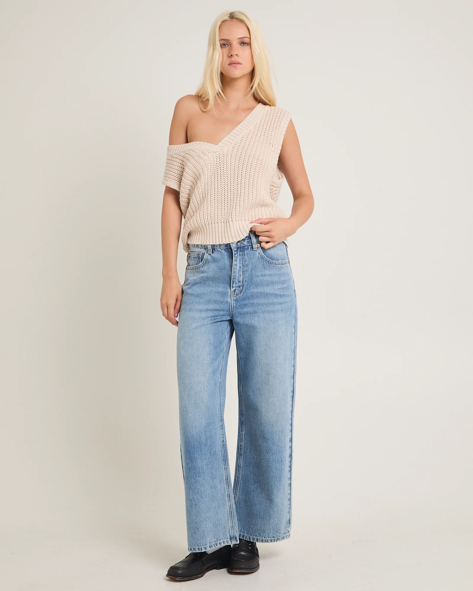 Wren Wide Denim Jeans Petite - Image 3