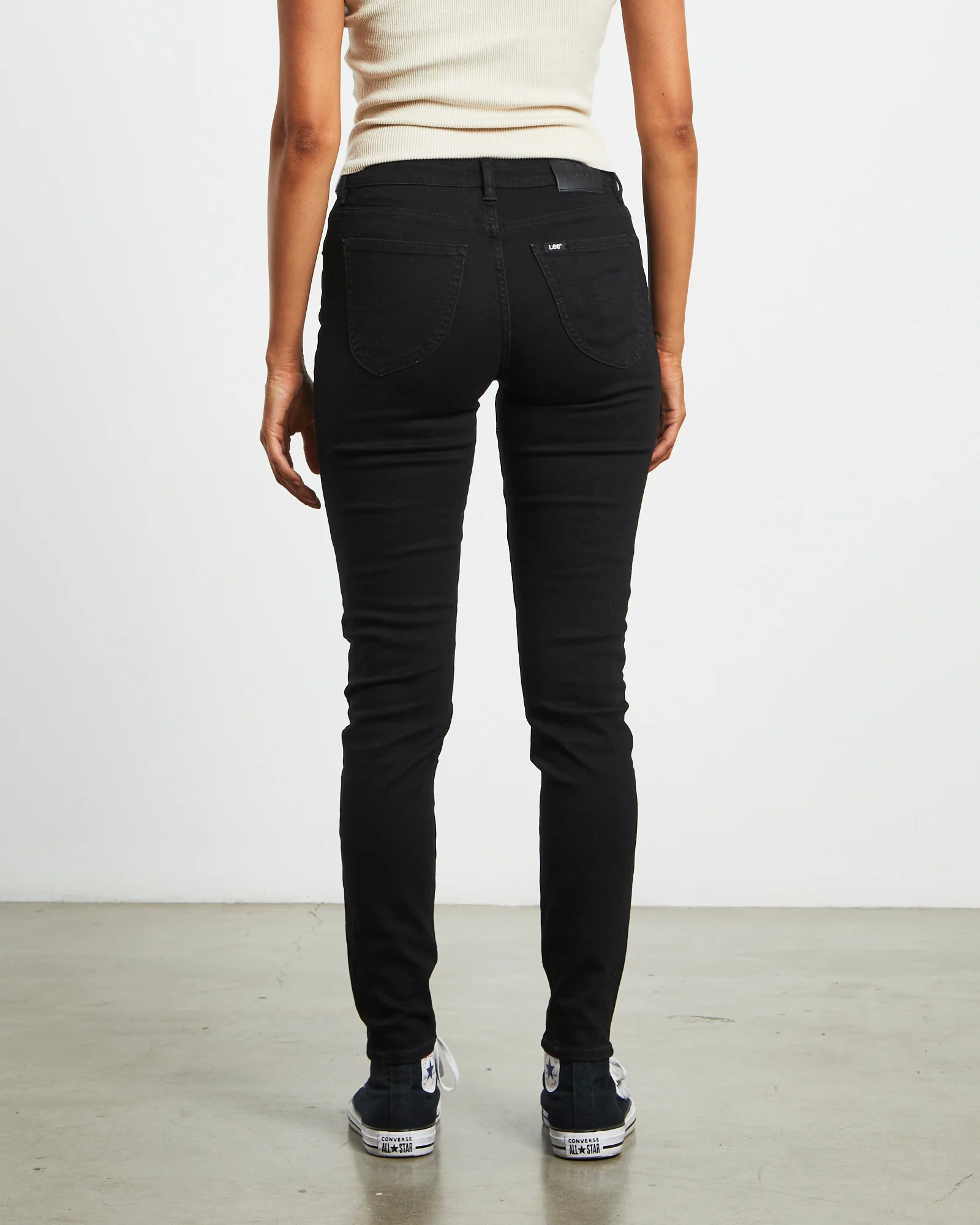 Y2K Low Licks Skinny Denim Jeans in Prize Black - Image 2