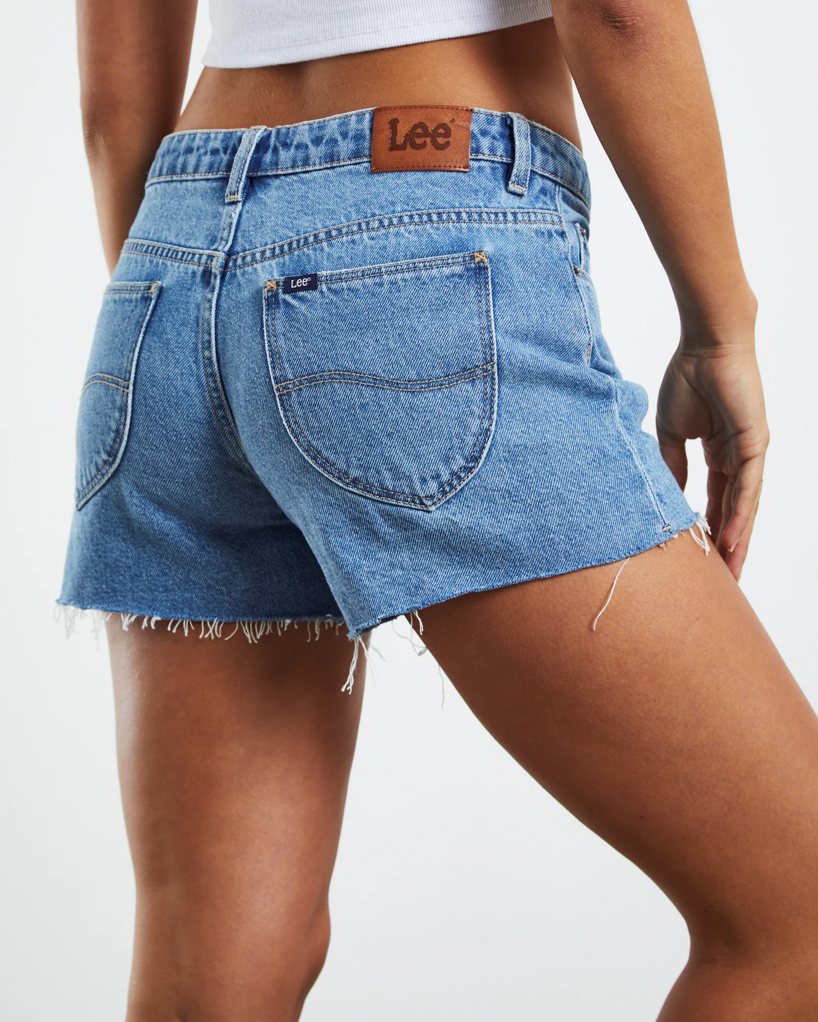 Y2K Low Relaxed Shorts Hemporium Blue - Image 6