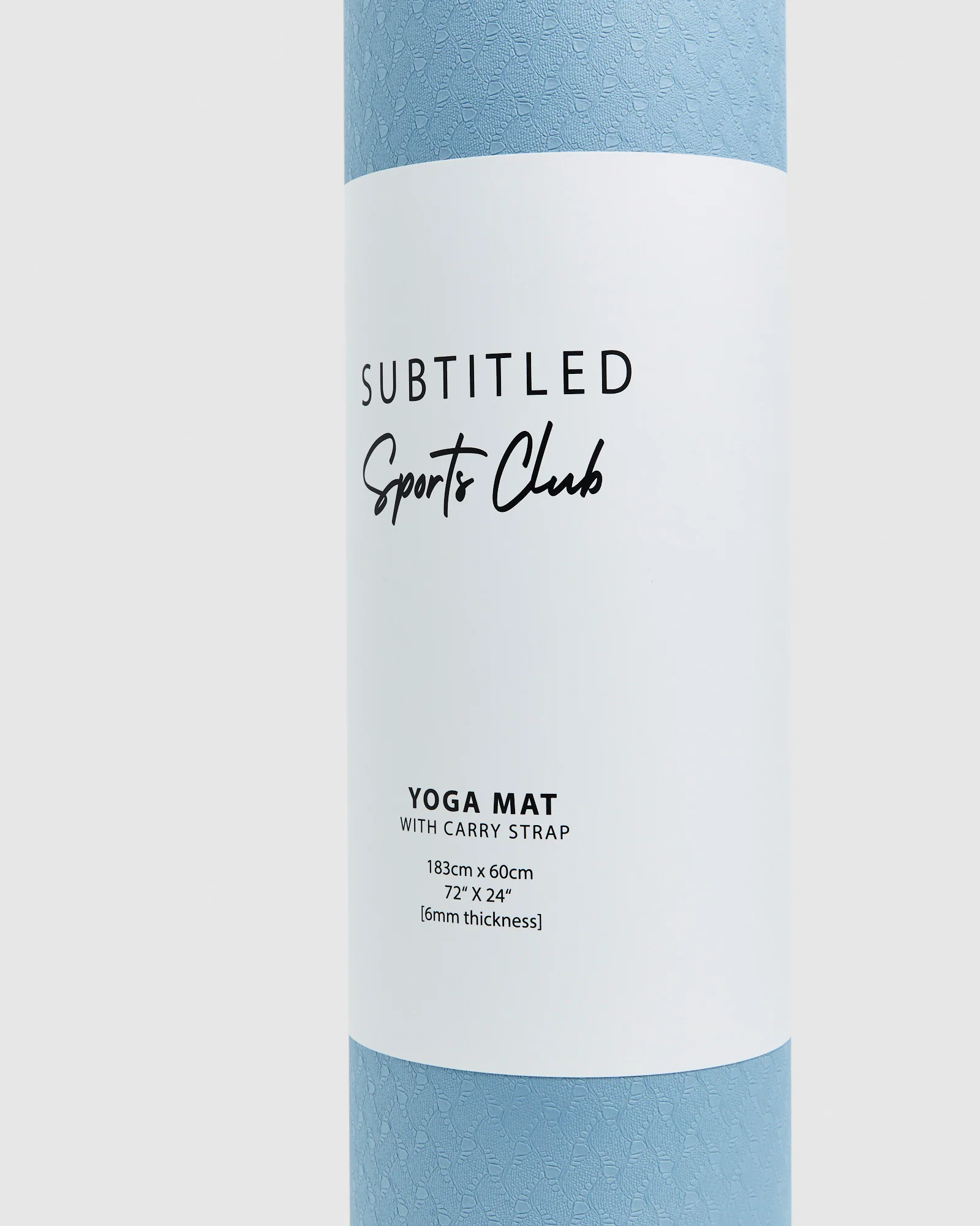 Yoga Mat With Strap Blue - Image 4