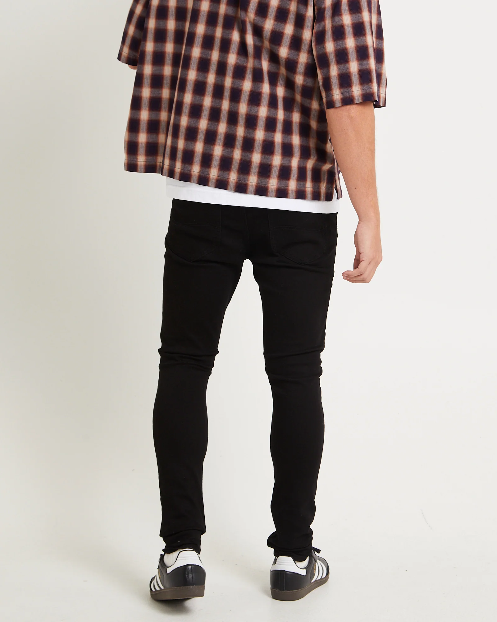 Z-One Skinny Denim Jeans True Black - Image 2