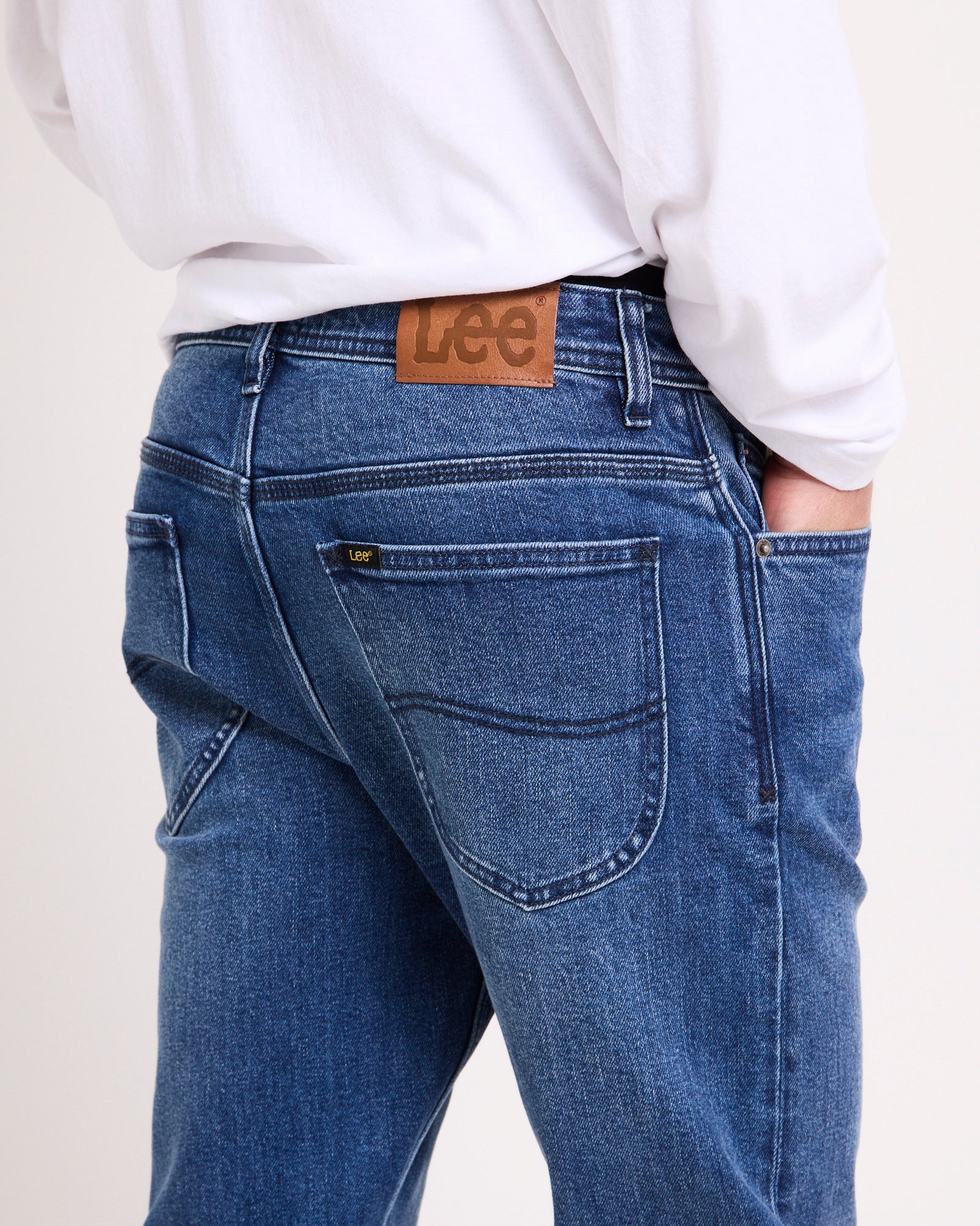 L-Three Straight Denim Jeans - Image 2