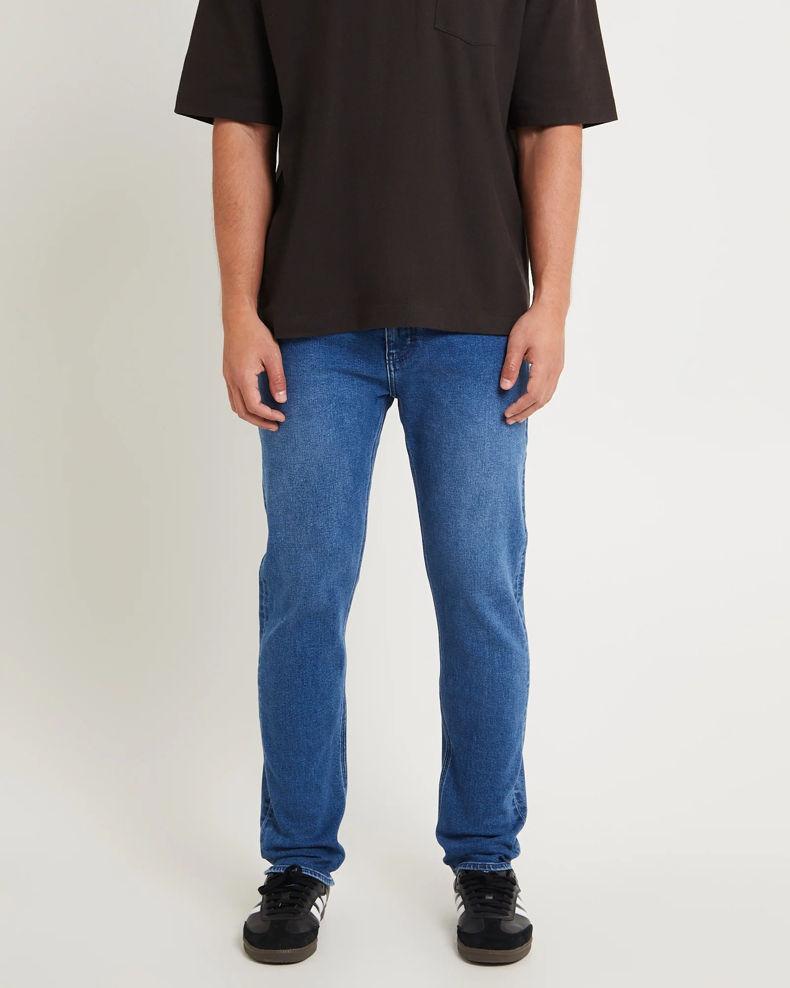 L-Three Relaxed Tapered Denim Jeans Maker Indigo - Image 3