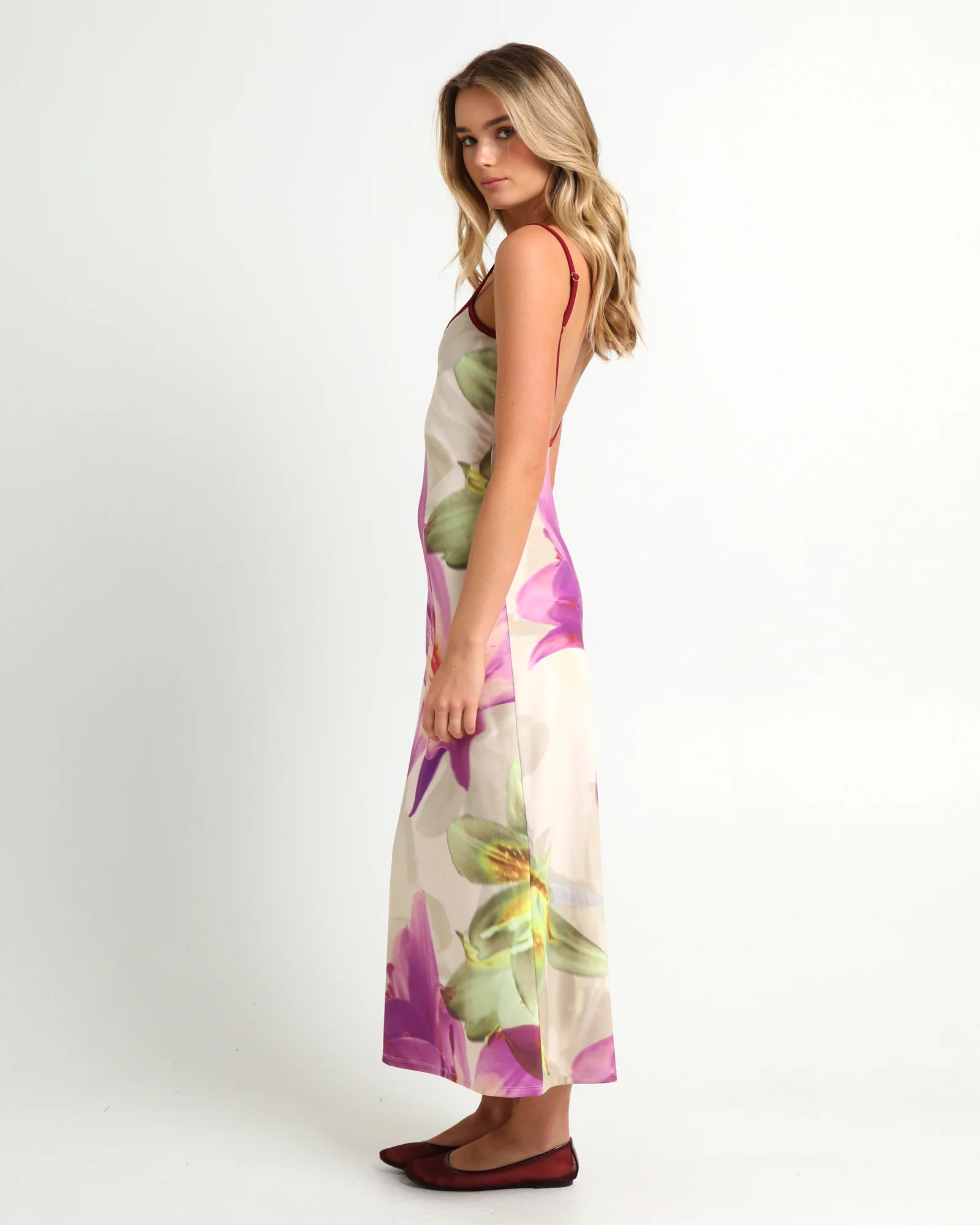 Zayla Floral Slip Maxi Dress - Image 2