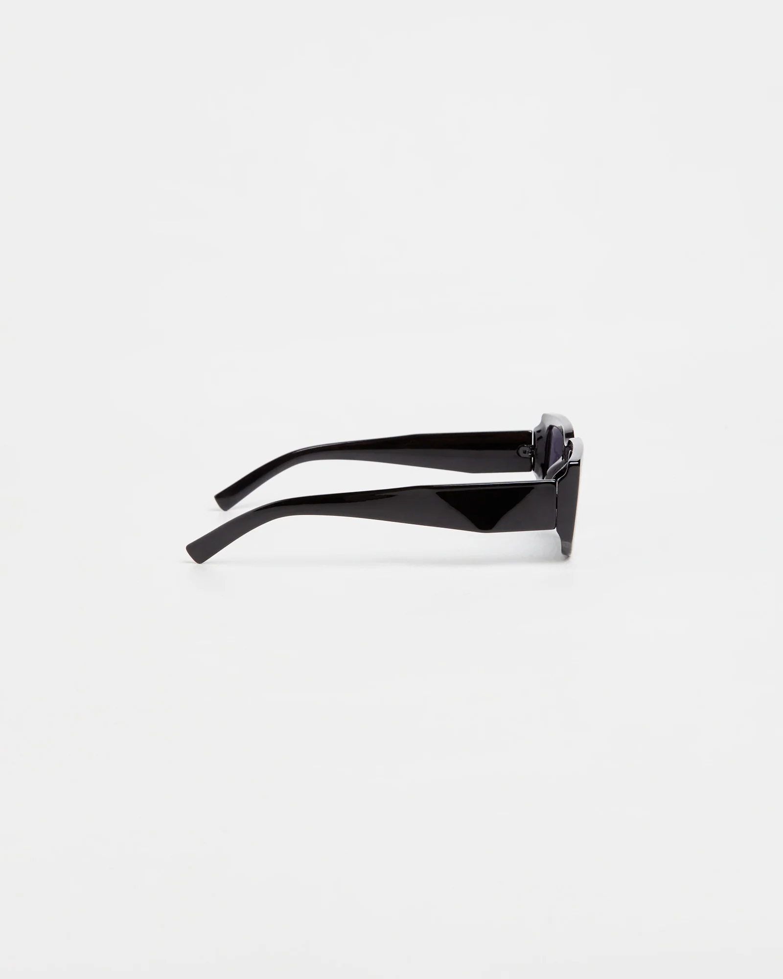 Ziggy Rectangle Sunglasses Black - Image 4