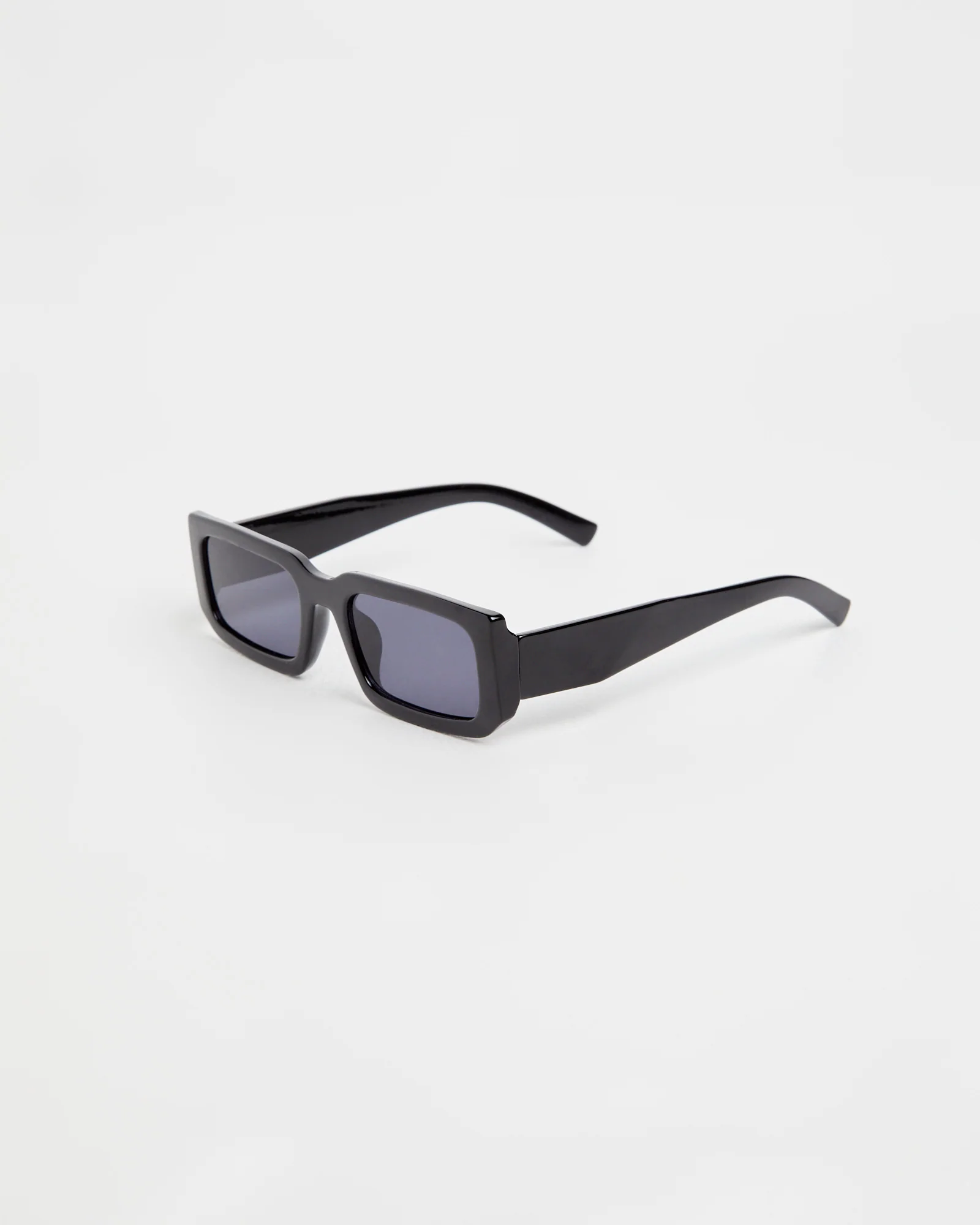 Ziggy Rectangle Sunglasses Black - Image 6