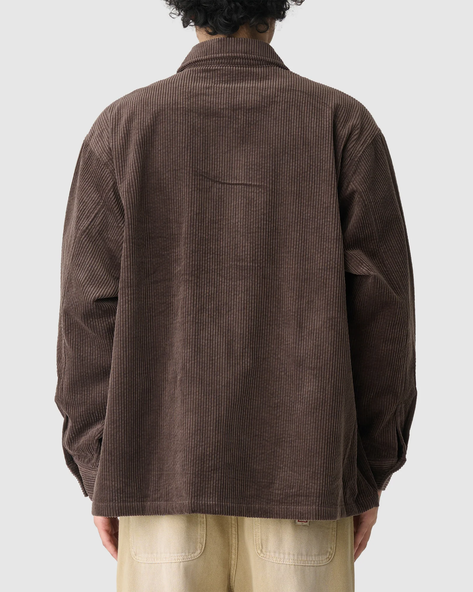 Zip Thru Long Sleeve Cord Shirt - Image 2