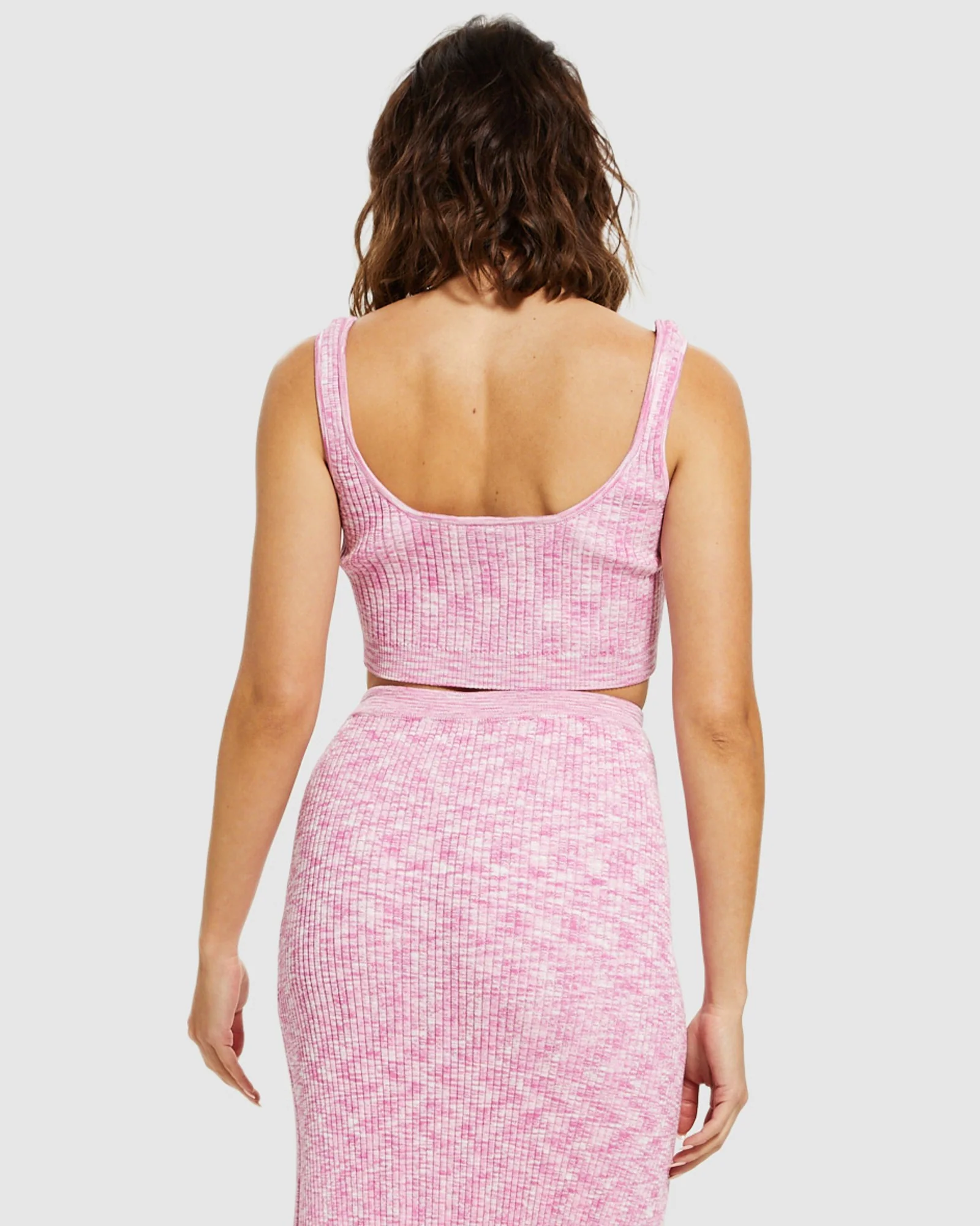 Zoey Space Dye Knit Crop Top - Image 3