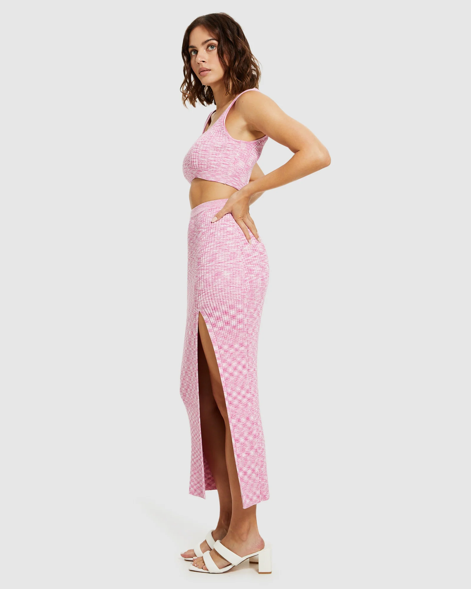 Zoey Space Dye Knit Crop Top - Image 5